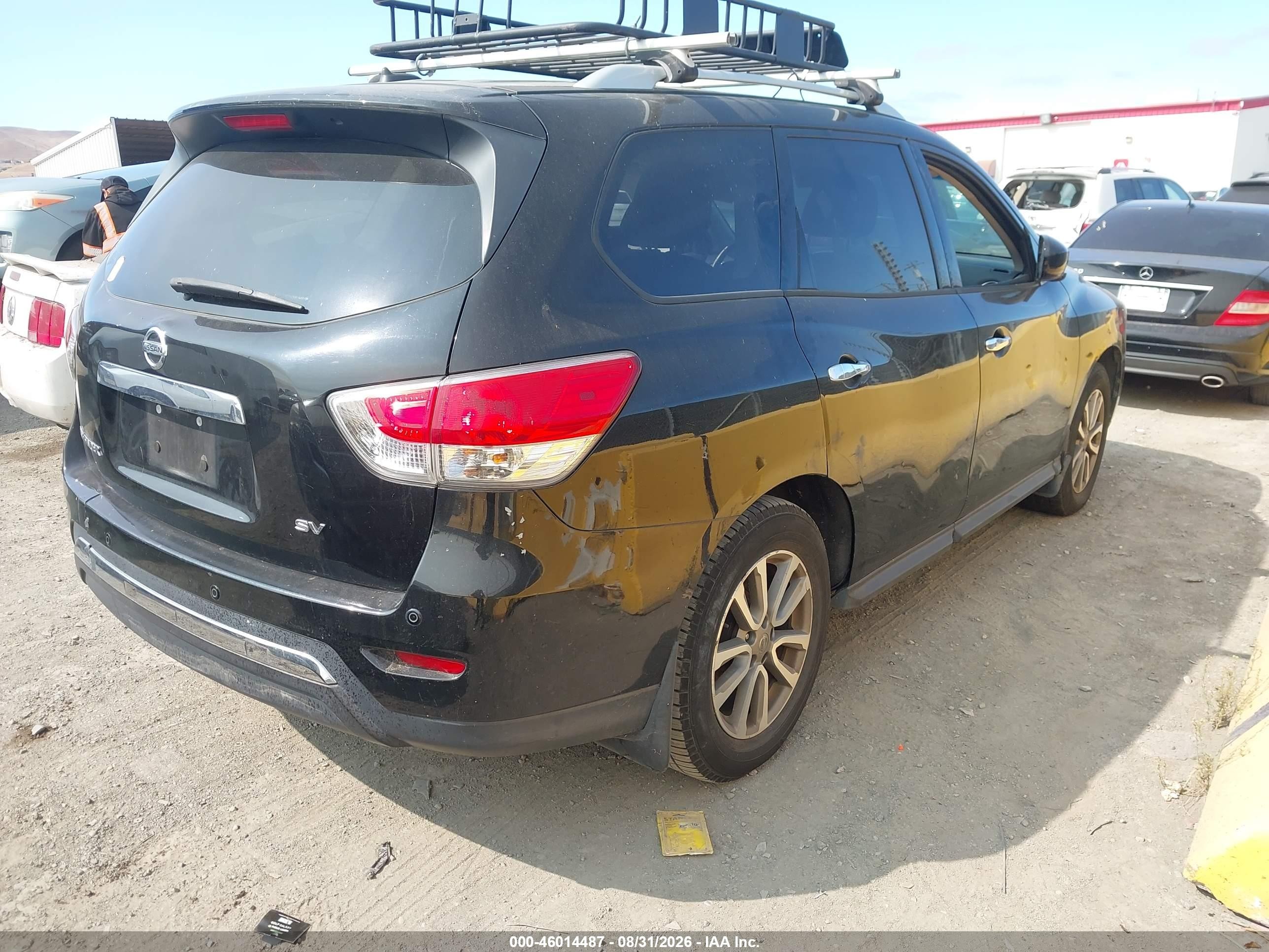 2014 Nissan Pathfinder Sv Белый vin: 5N1AR2MN9EC672006