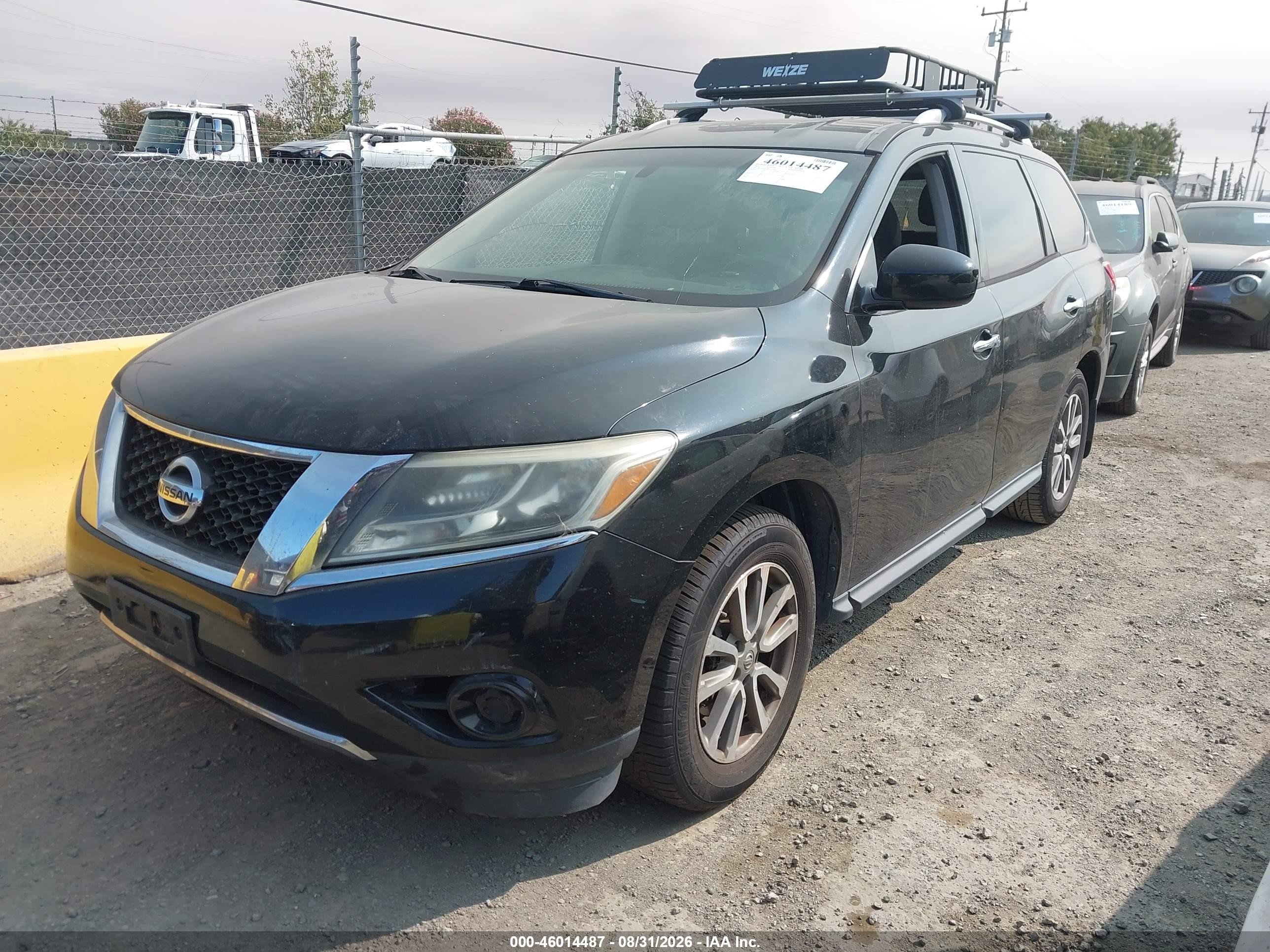 2014 Nissan Pathfinder Sv Белый vin: 5N1AR2MN9EC672006