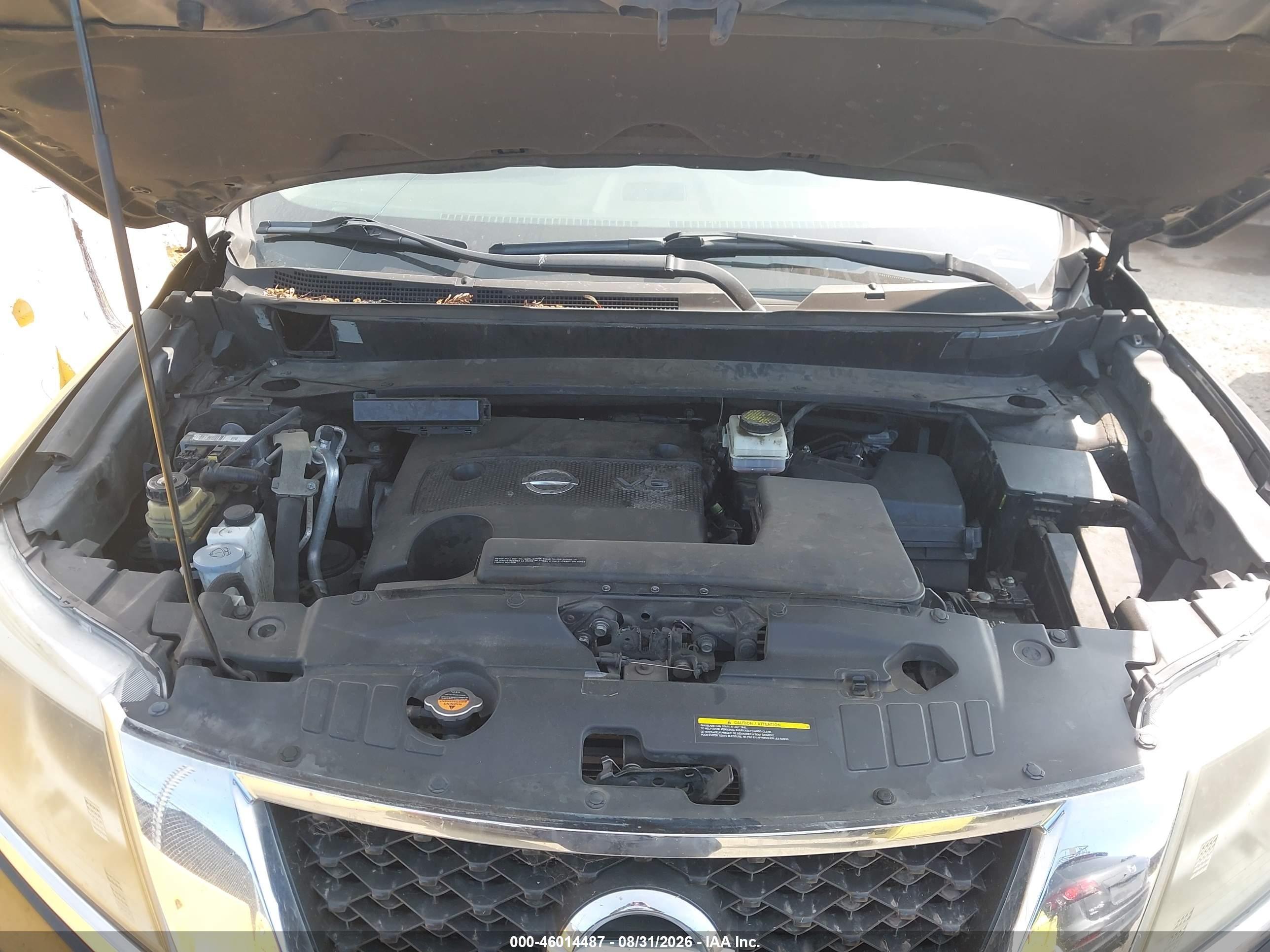 2014 Nissan Pathfinder Sv Белый vin: 5N1AR2MN9EC672006