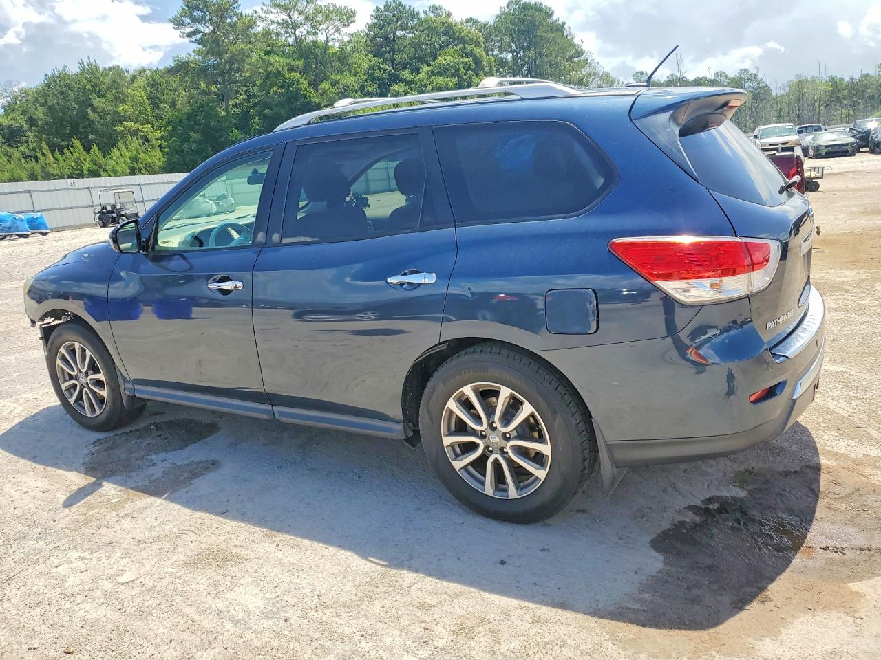 2014 Nissan Pathfinder Sv Blue vin: 5N1AR2MN9EC685175