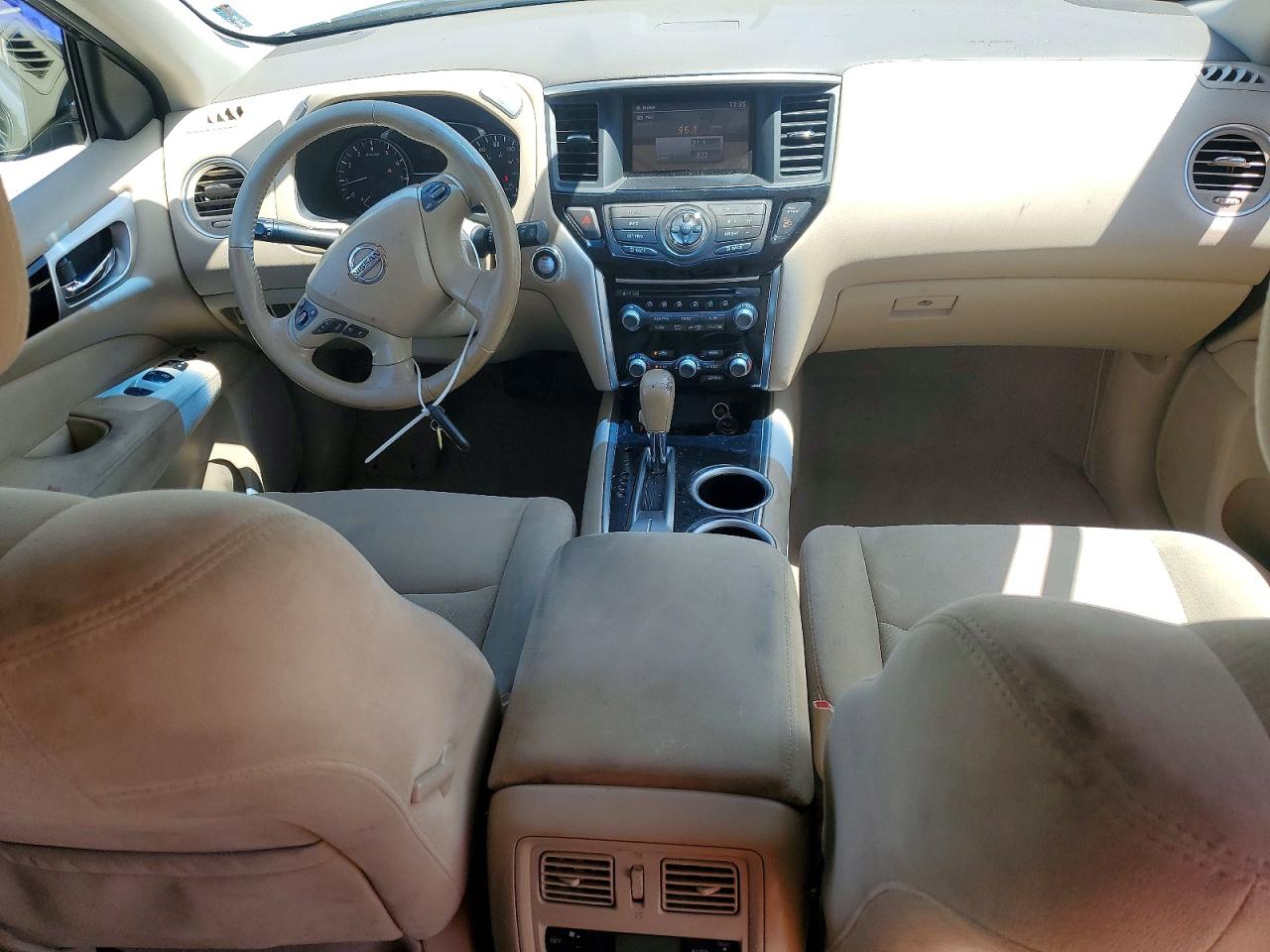 2014 Nissan Pathfinder Sv Blue vin: 5N1AR2MN9EC685175
