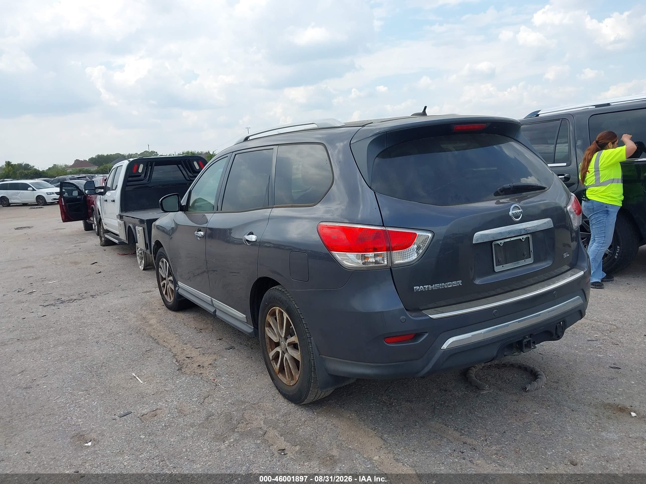 2014 Nissan Pathfinder Sl Gray vin: 5N1AR2MN9EC686956