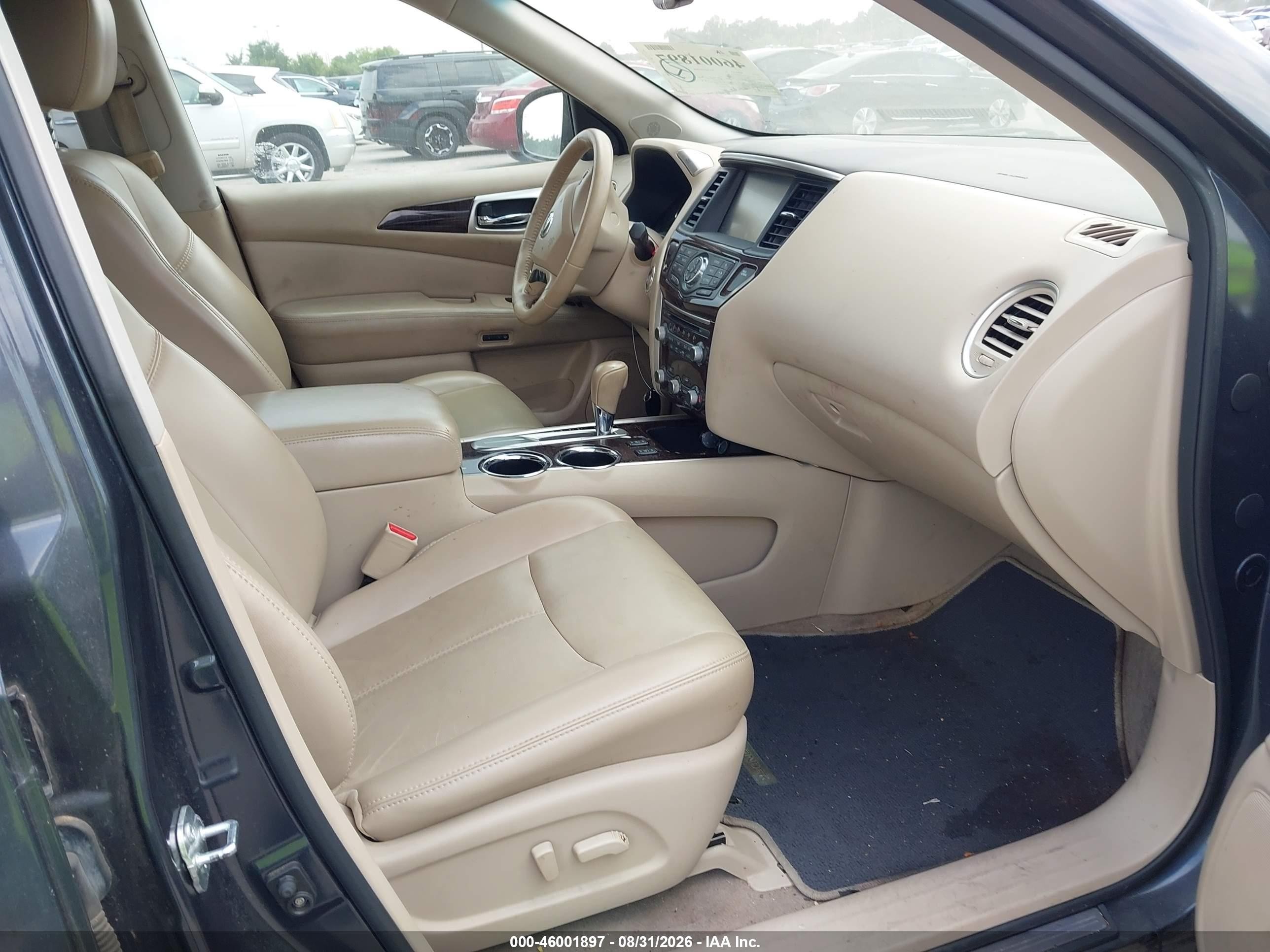 2014 Nissan Pathfinder Sl Gray vin: 5N1AR2MN9EC686956