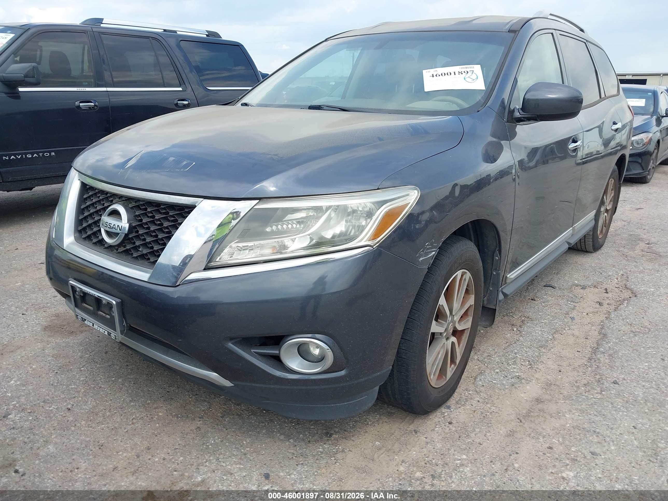 2014 Nissan Pathfinder Sl Gray vin: 5N1AR2MN9EC686956