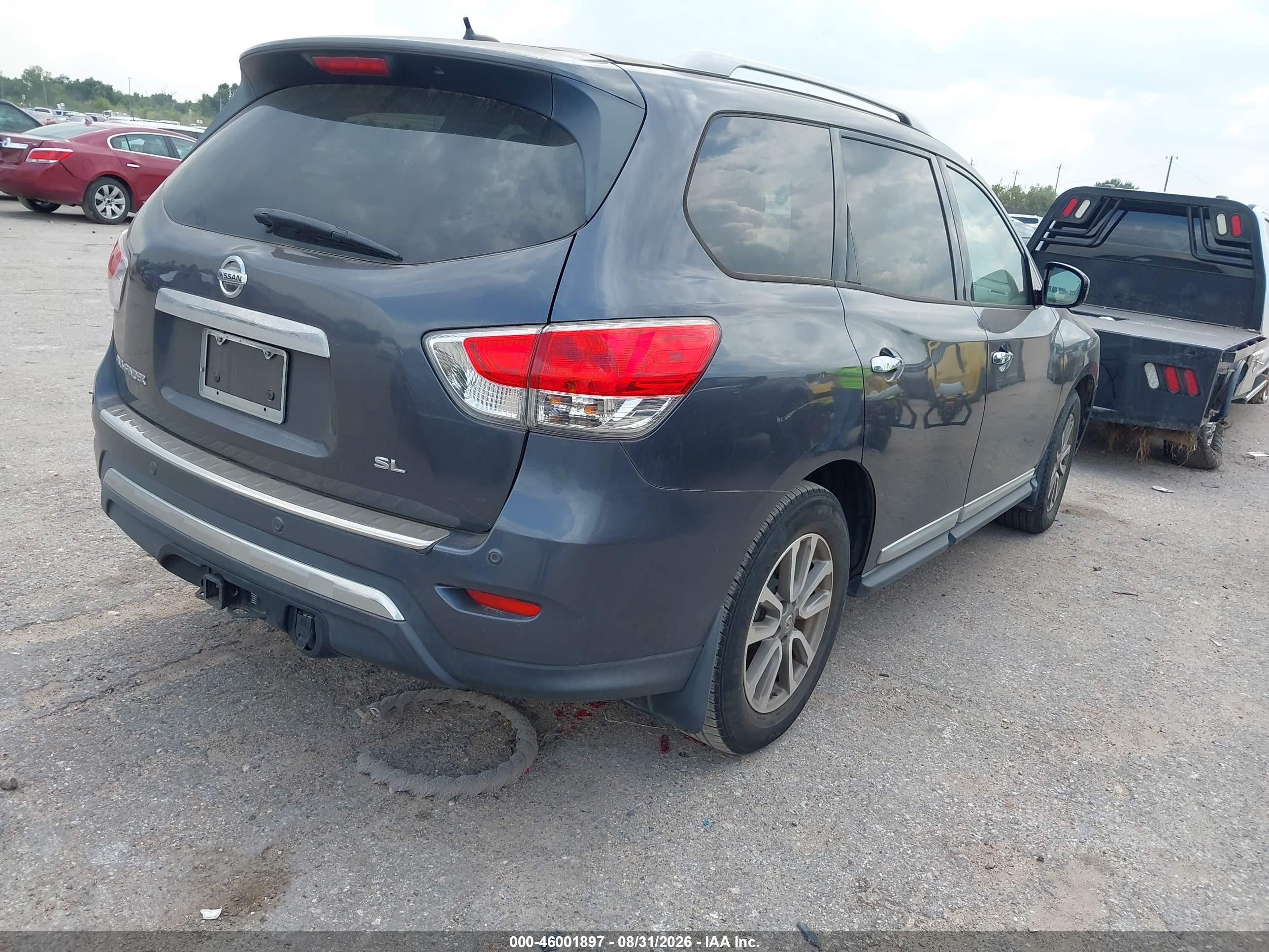 2014 Nissan Pathfinder Sl Gray vin: 5N1AR2MN9EC686956