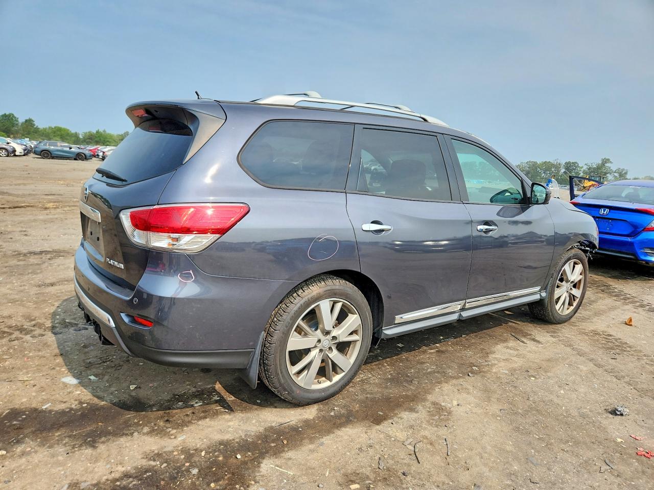 2014 Nissan Pathfinder S Gray vin: 5N1AR2MN9EC699030