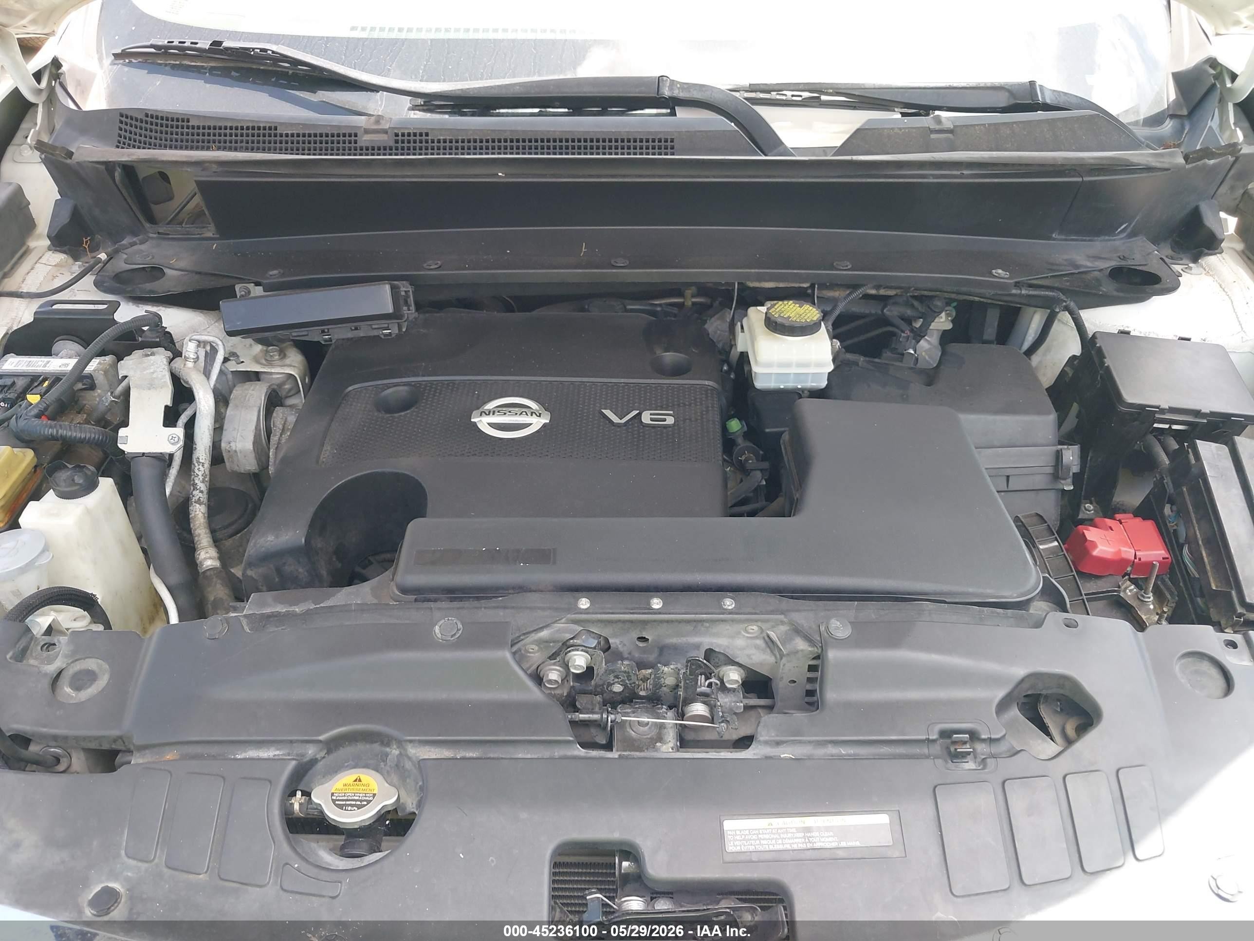 2014 Nissan Pathfinder S White vin: 5N1AR2MN9EC704436