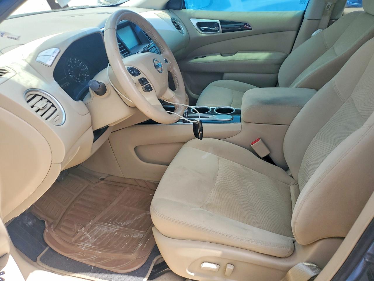 2014 Nissan Pathfinder Sv Gray vin: 5N1AR2MN9EC706560