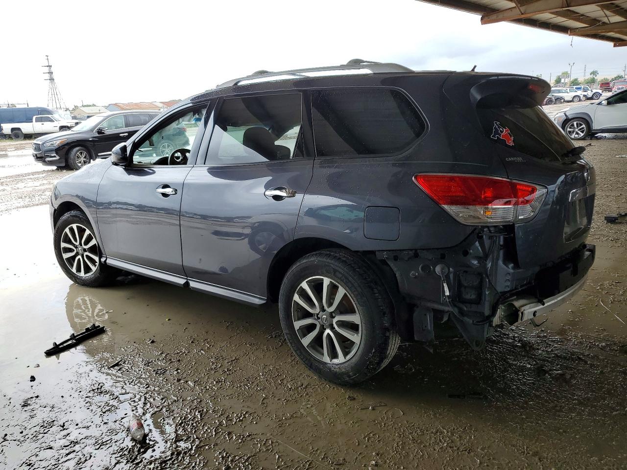 2014 Nissan Pathfinder Sv Gray vin: 5N1AR2MN9EC706560