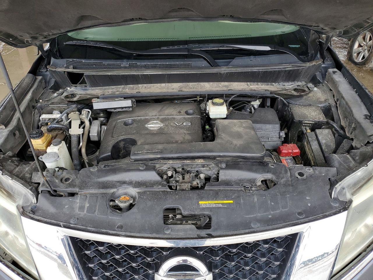 2014 Nissan Pathfinder Sv Gray vin: 5N1AR2MN9EC706560