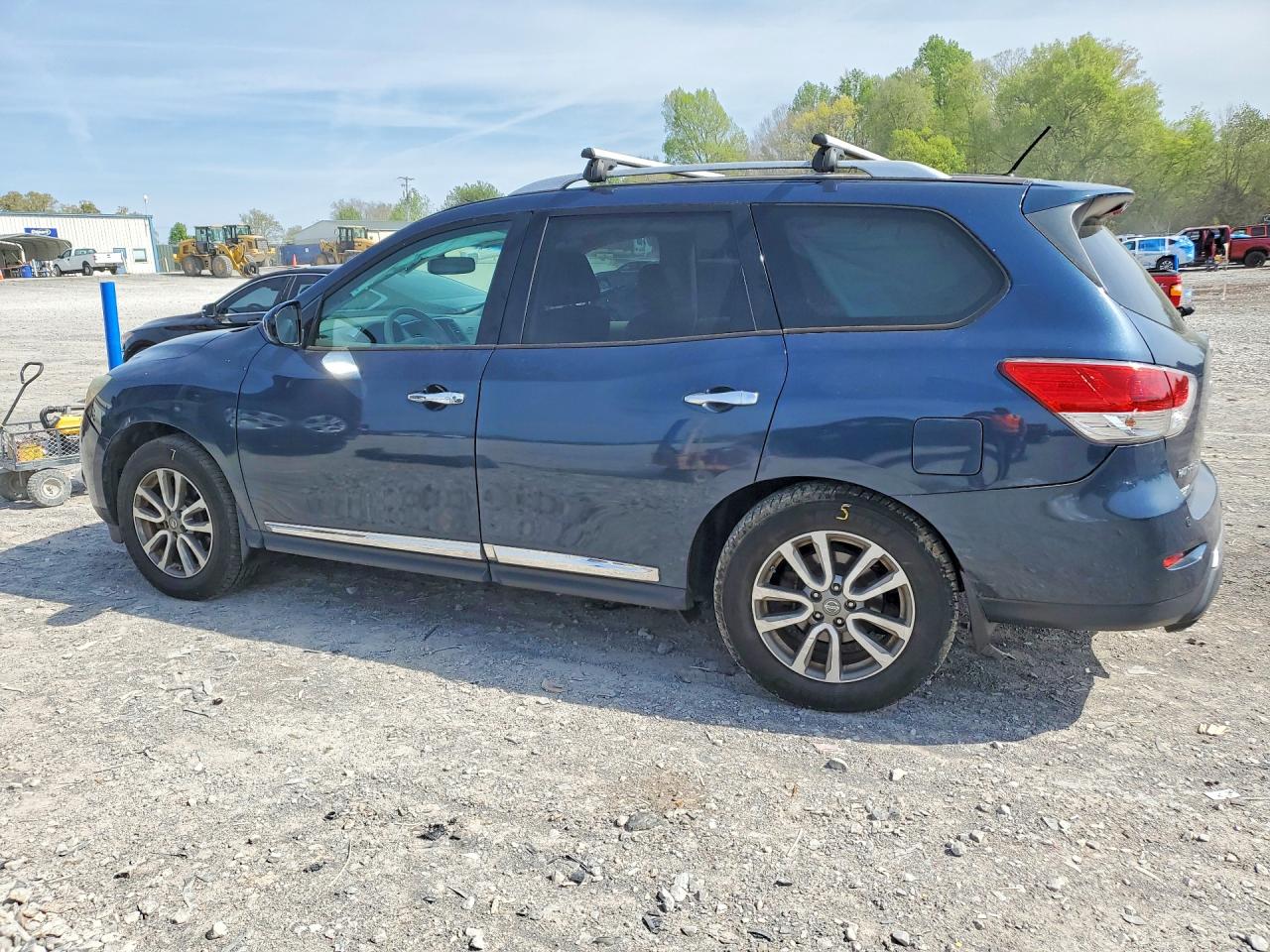 2014 Nissan Pathfinder Sl Blue vin: 5N1AR2MN9EC725562