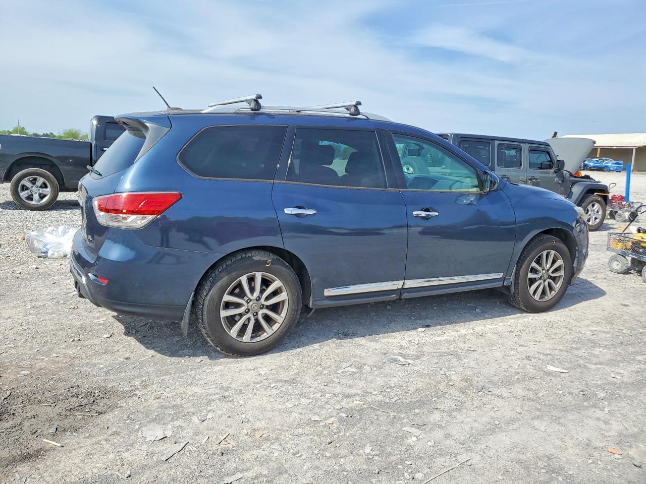 2014 Nissan Pathfinder Sl Blue vin: 5N1AR2MN9EC725562