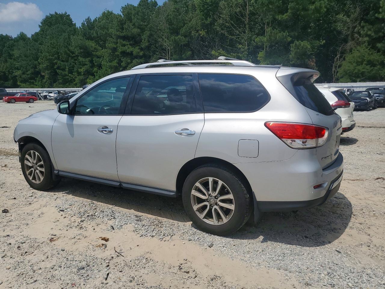 2014 Nissan Pathfinder S Silver vin: 5N1AR2MN9EC730034