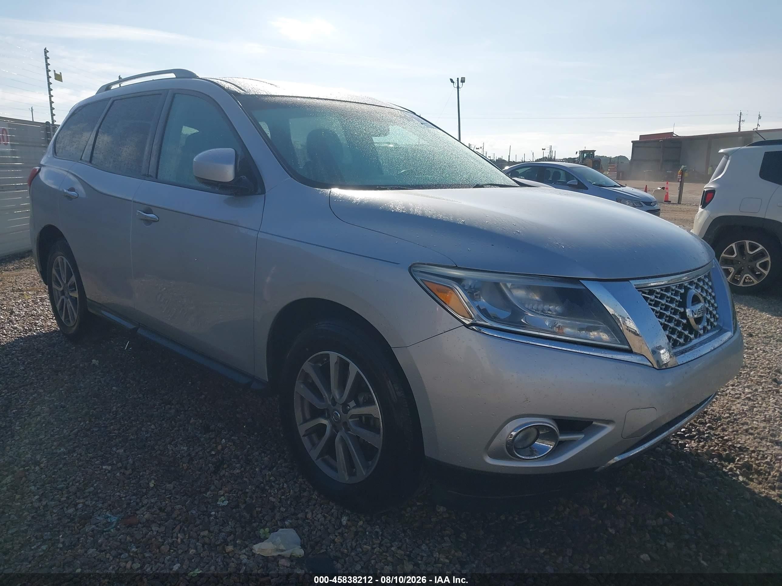 2015 Nissan Pathfinder Platinum/s/sl/sv Silver vin: 5N1AR2MN9FC638312