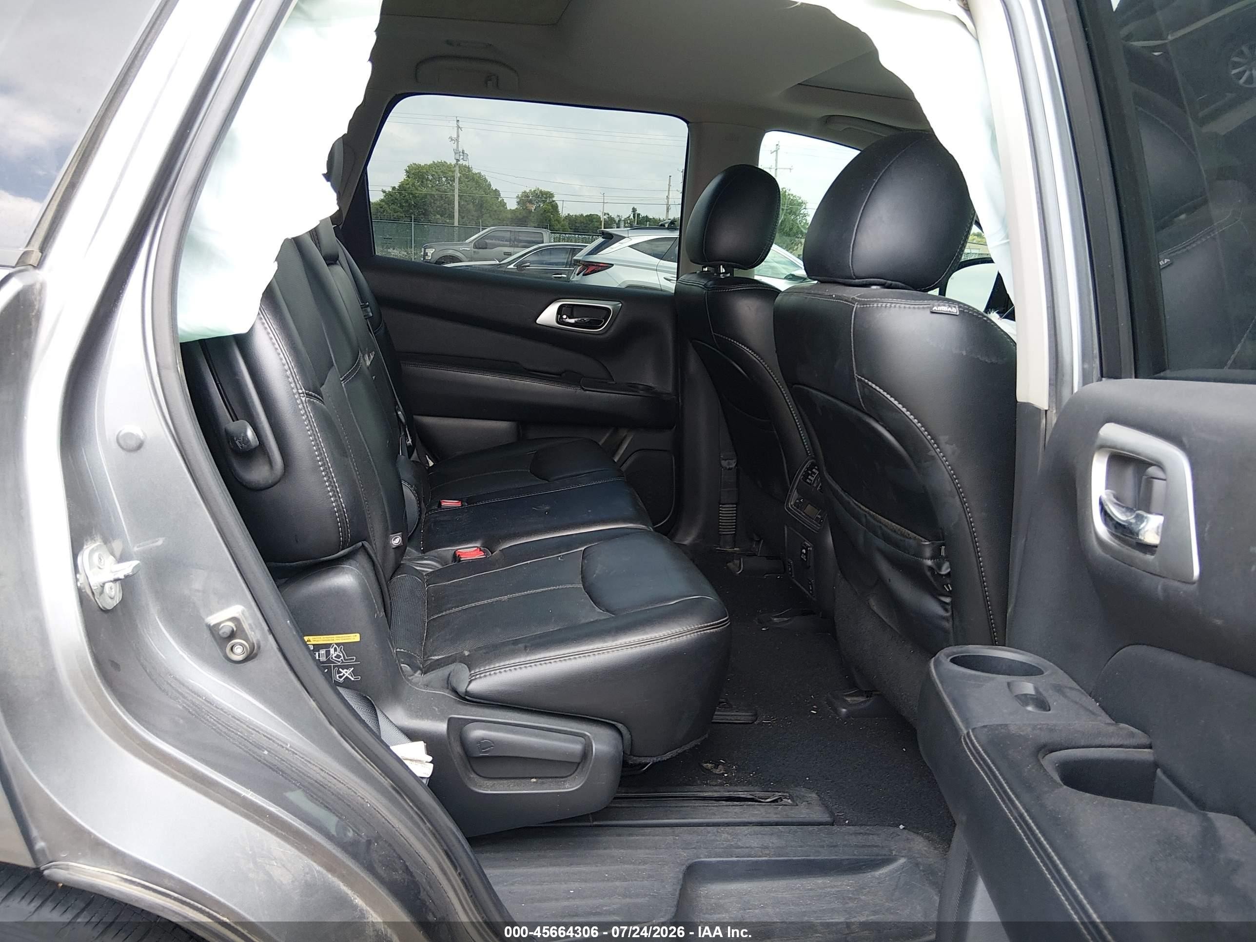 2015 Nissan Pathfinder Platinum Серый vin: 5N1AR2MN9FC663520