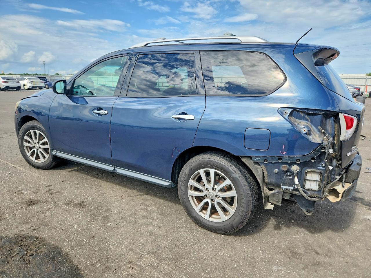 2015 Nissan Pathfinder Sv Blue vin: 5N1AR2MN9FC672136