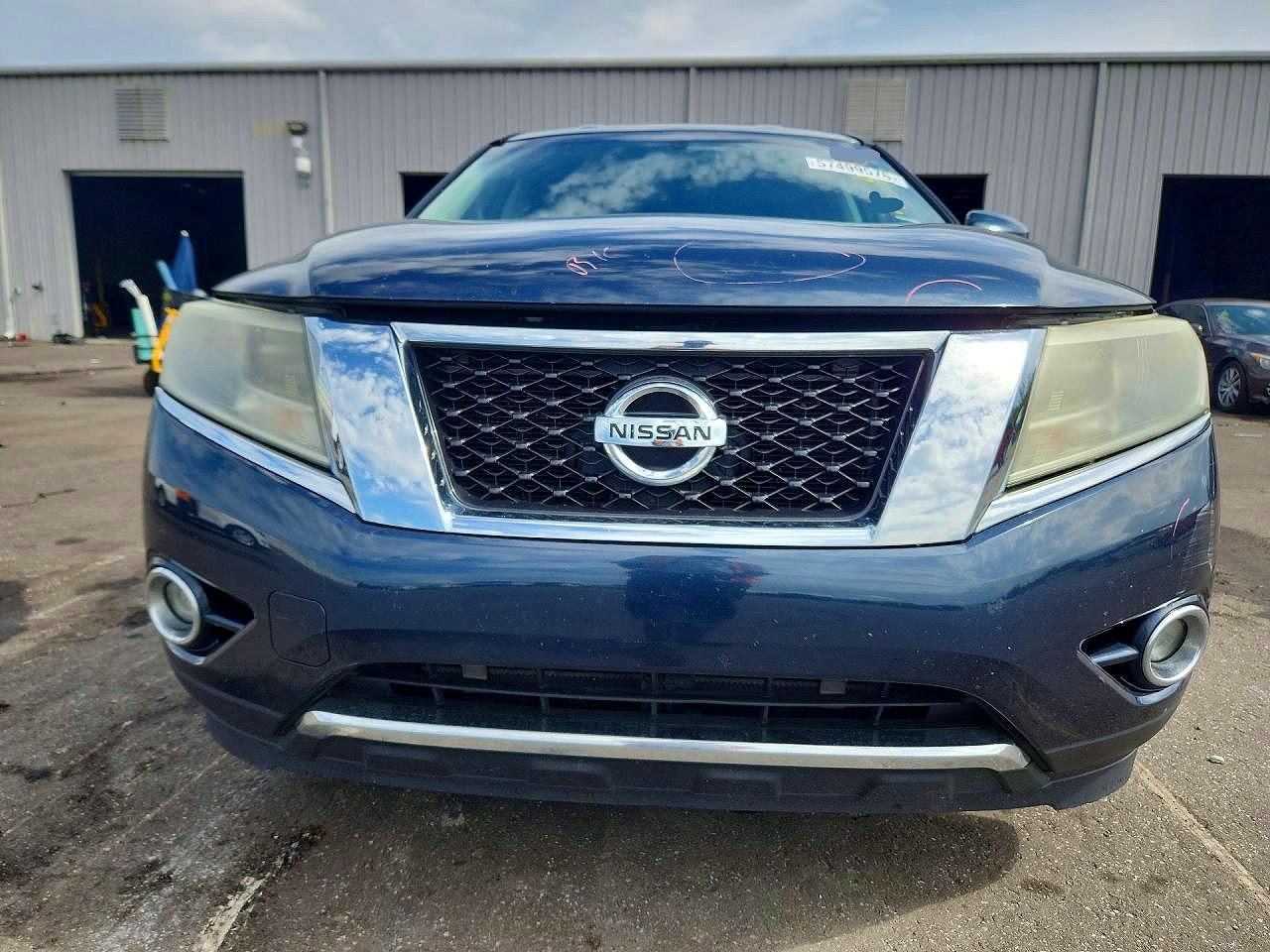 2015 Nissan Pathfinder Sv Blue vin: 5N1AR2MN9FC672136
