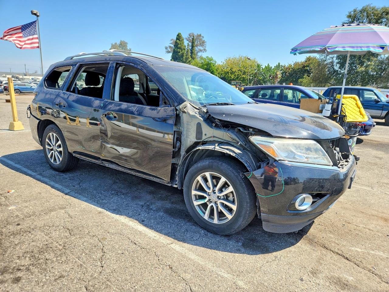 2015 Nissan Pathfinder Sv Black vin: 5N1AR2MN9FC680169