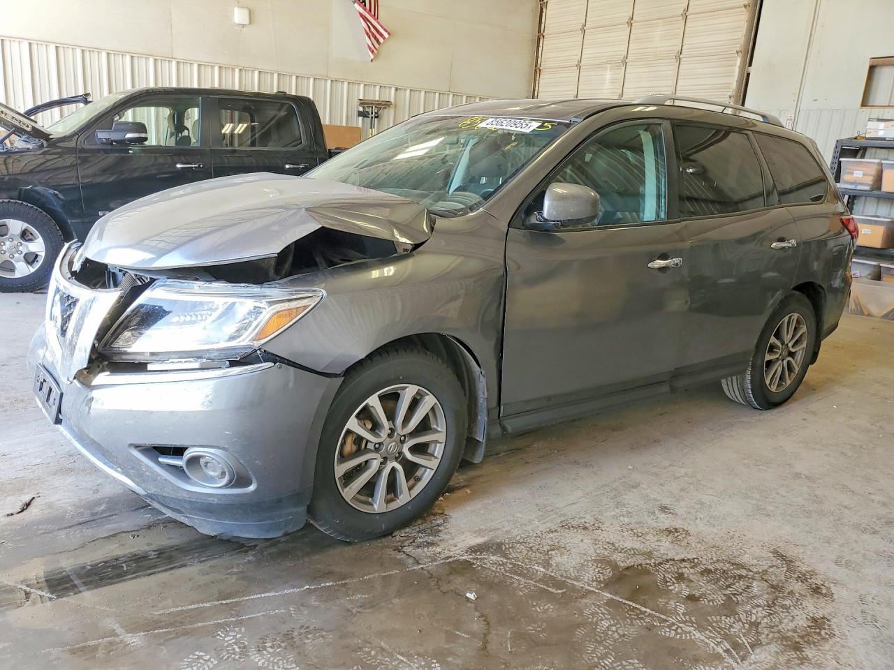 2015 Nissan Pathfinder S Серый vin: 5N1AR2MN9FC694881