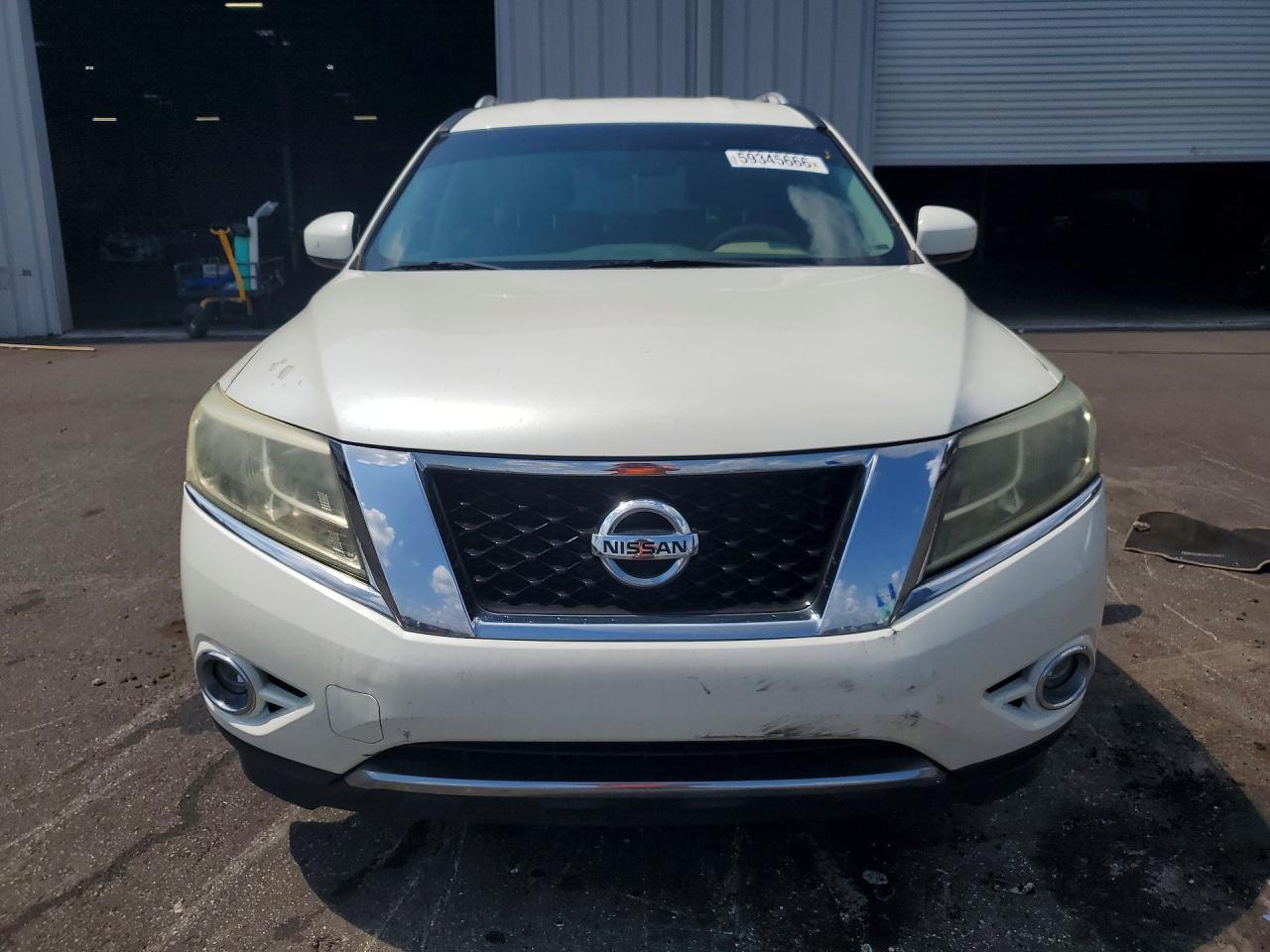 2015 Nissan Pathfinder Sv White vin: 5N1AR2MN9FC701599