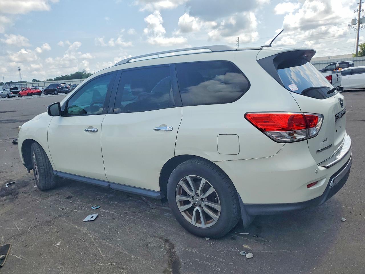 2015 Nissan Pathfinder Sv White vin: 5N1AR2MN9FC701599