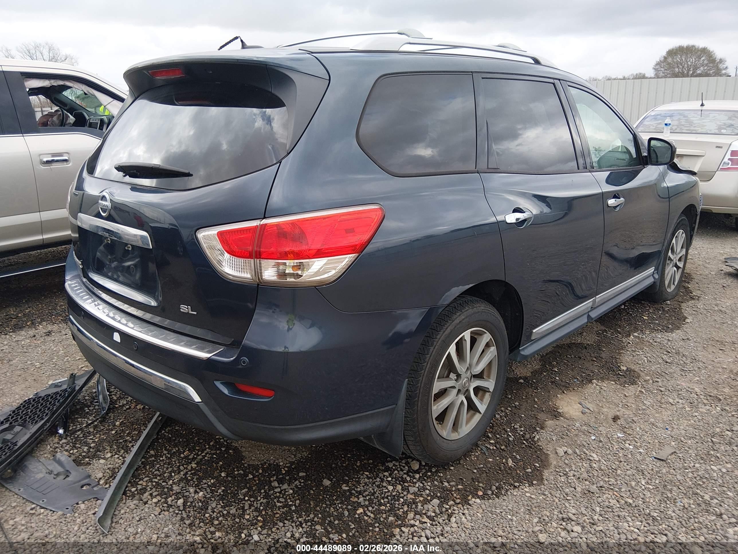 2015 Nissan Pathfinder Sl Dark Blue vin: 5N1AR2MN9FC709024