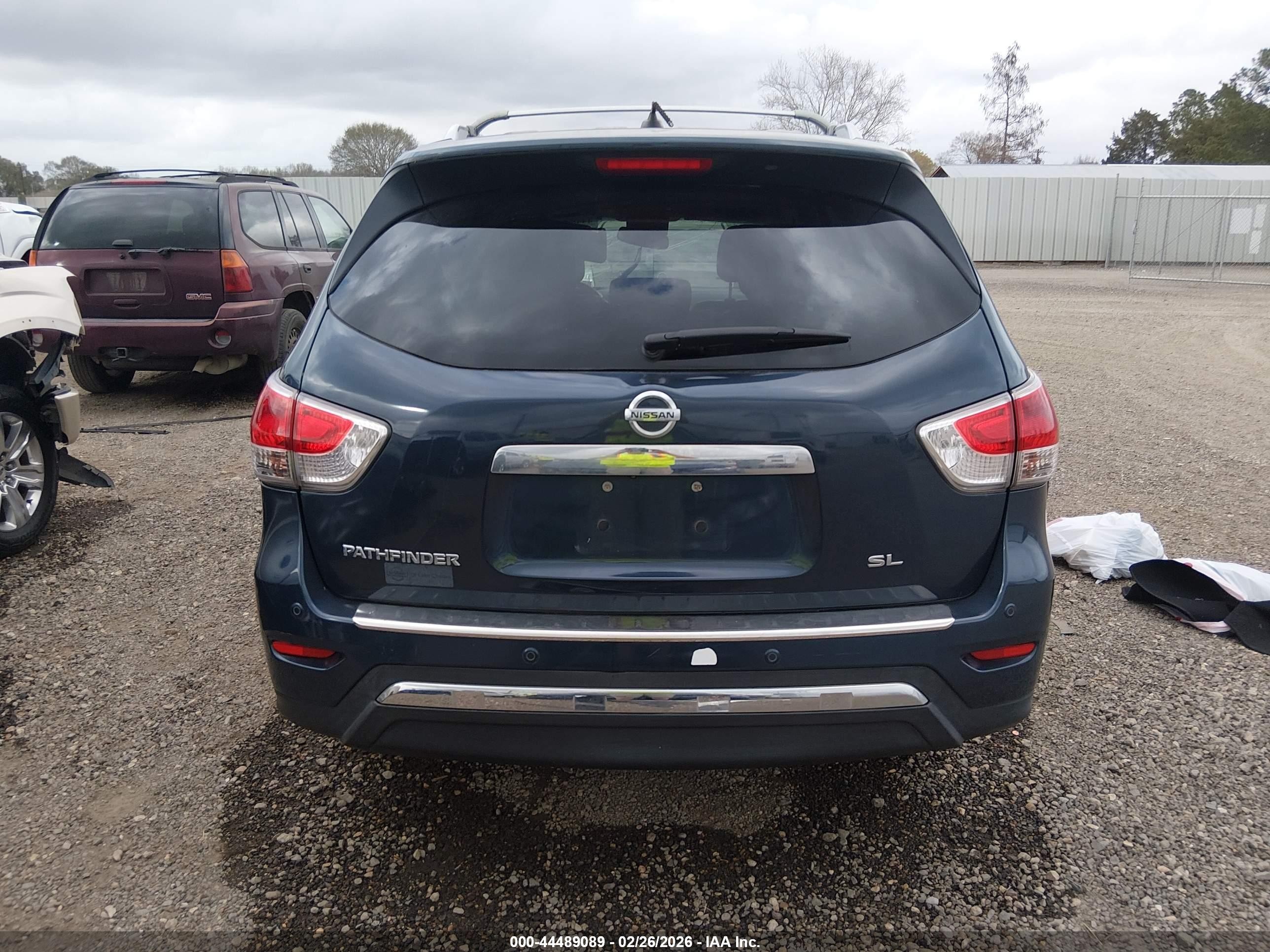 2015 Nissan Pathfinder Sl Dark Blue vin: 5N1AR2MN9FC709024