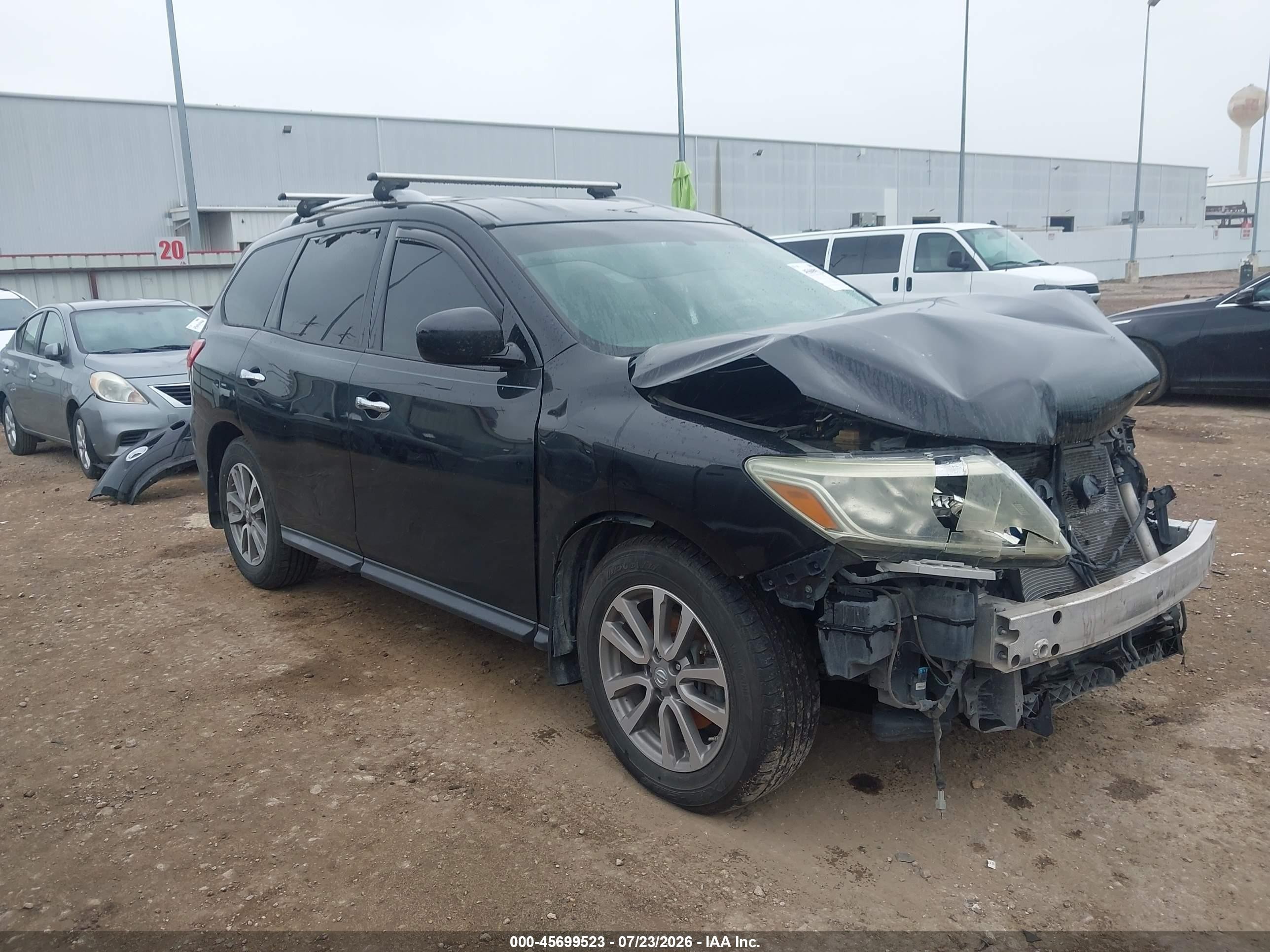 2015 Nissan Pathfinder Sv Черный vin: 5N1AR2MN9FC718340
