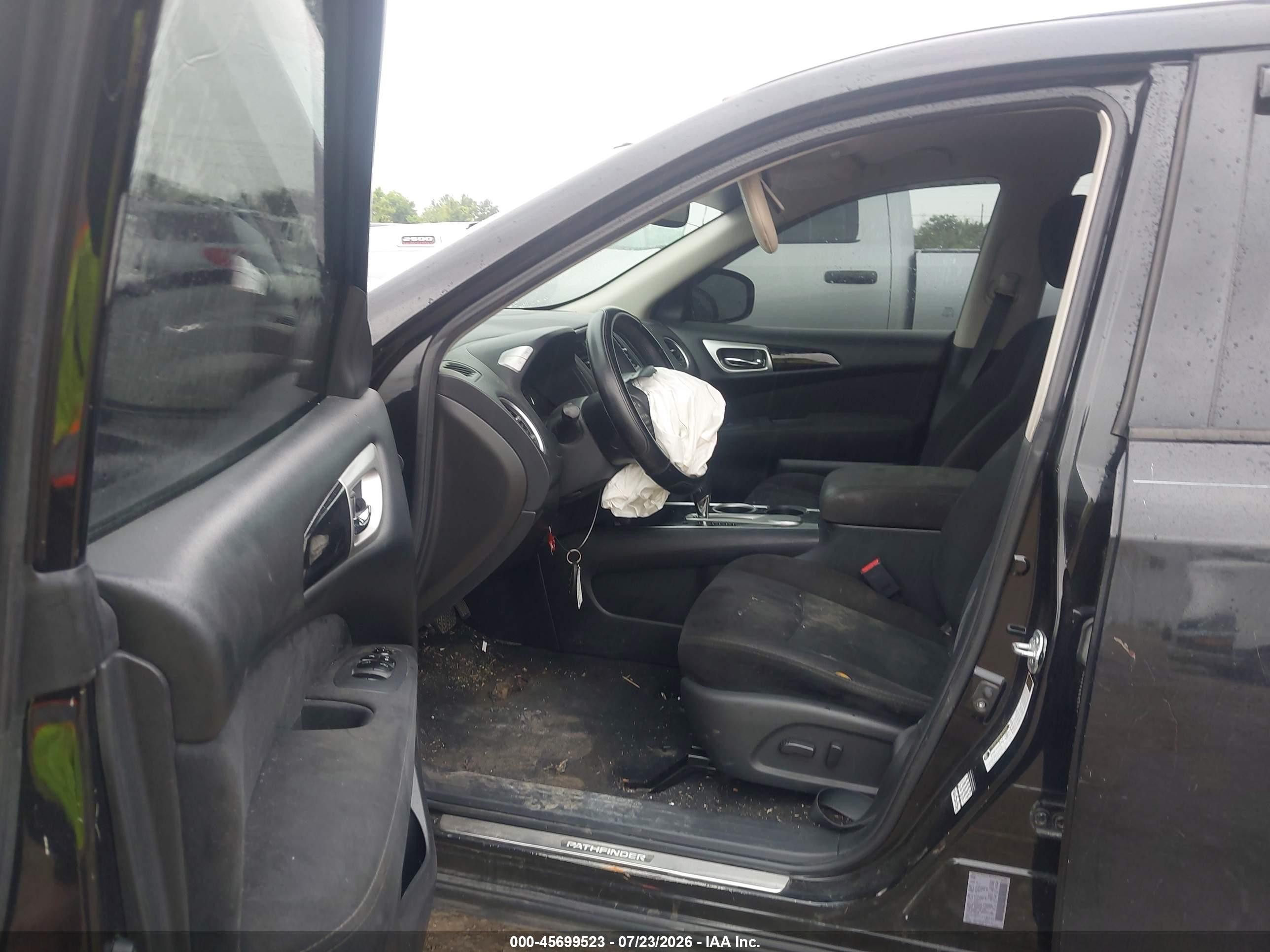 2015 Nissan Pathfinder Sv Black vin: 5N1AR2MN9FC718340