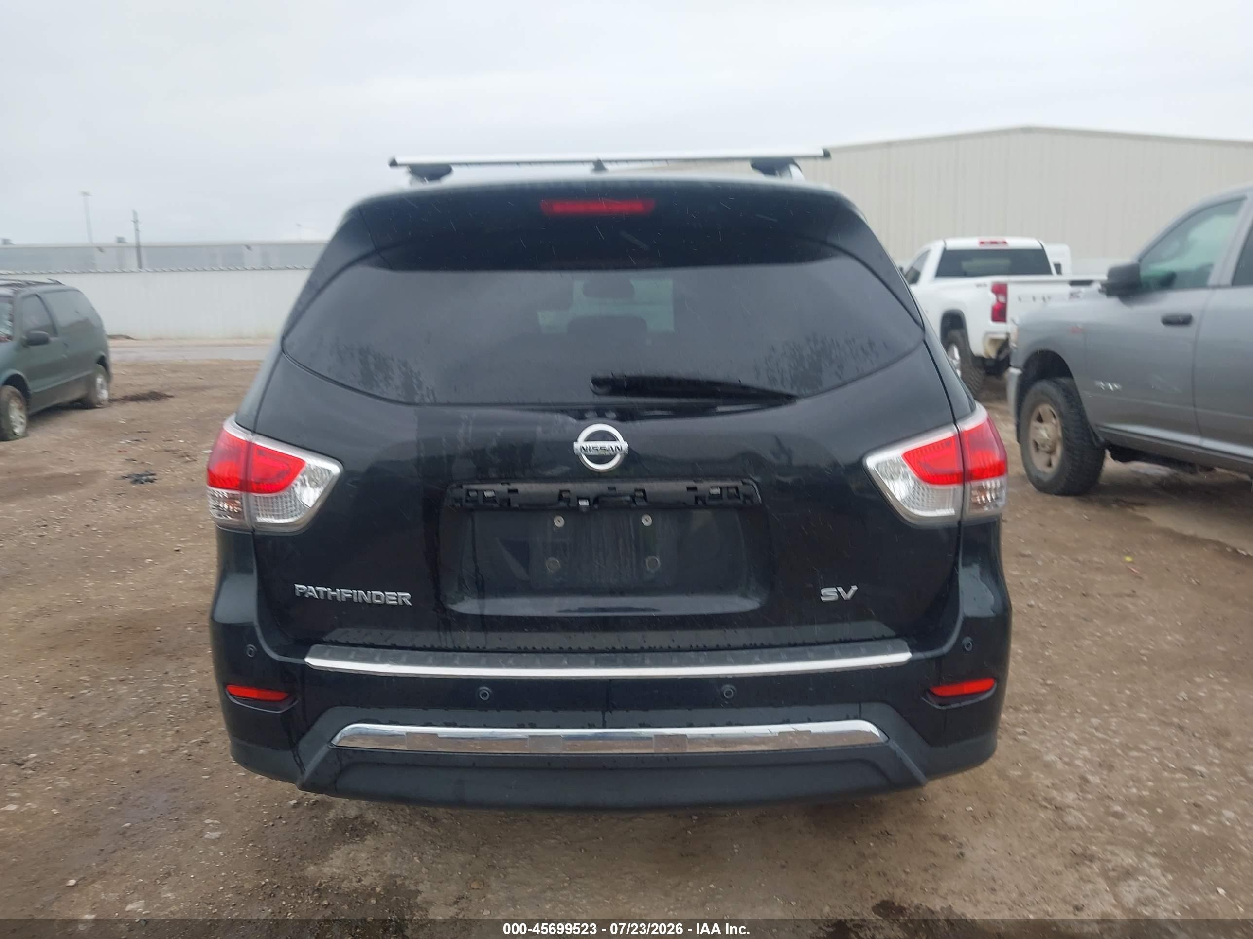 2015 Nissan Pathfinder Sv Black vin: 5N1AR2MN9FC718340