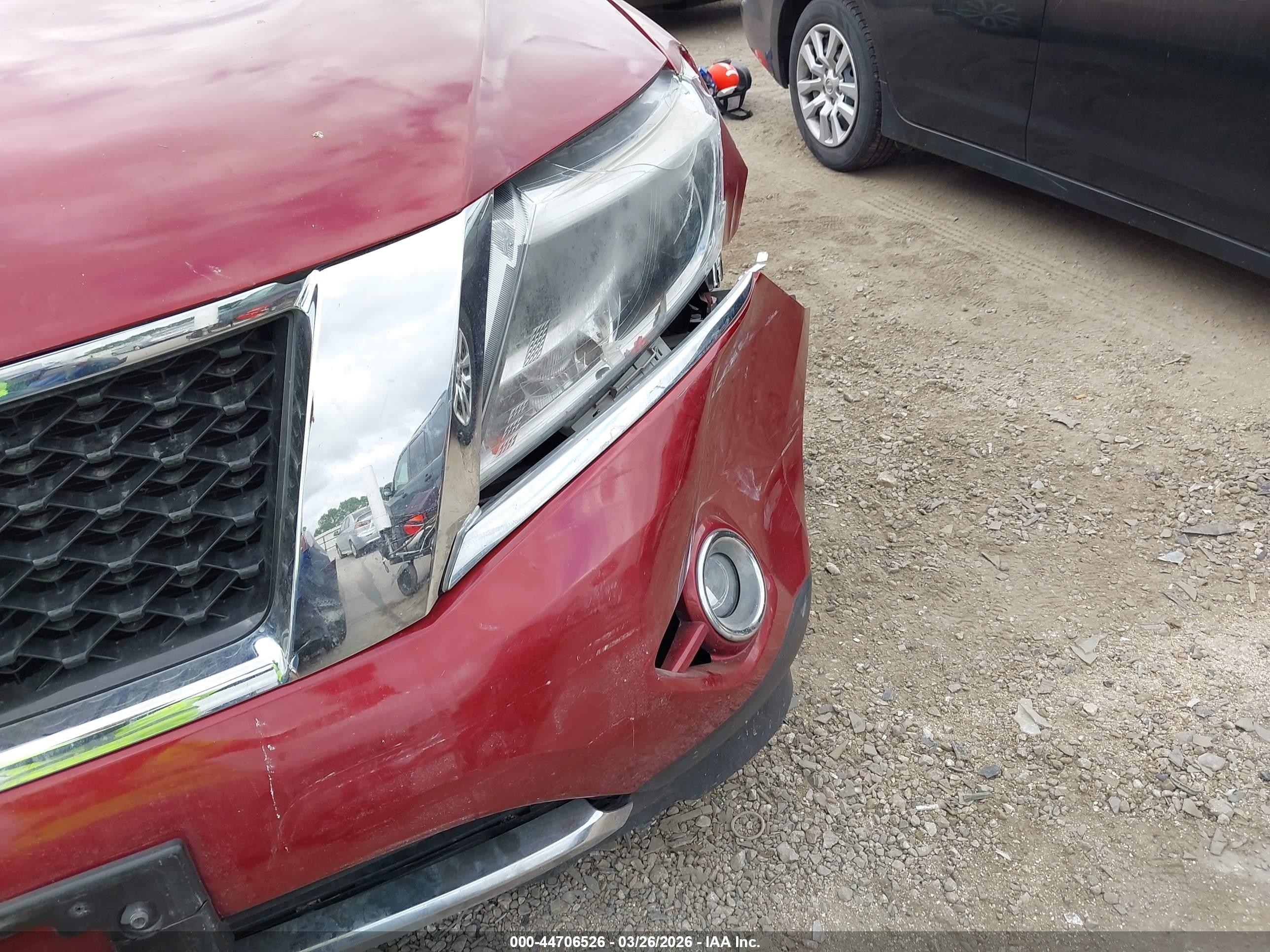 2015 Nissan Pathfinder Sv Red vin: 5N1AR2MN9FC720718