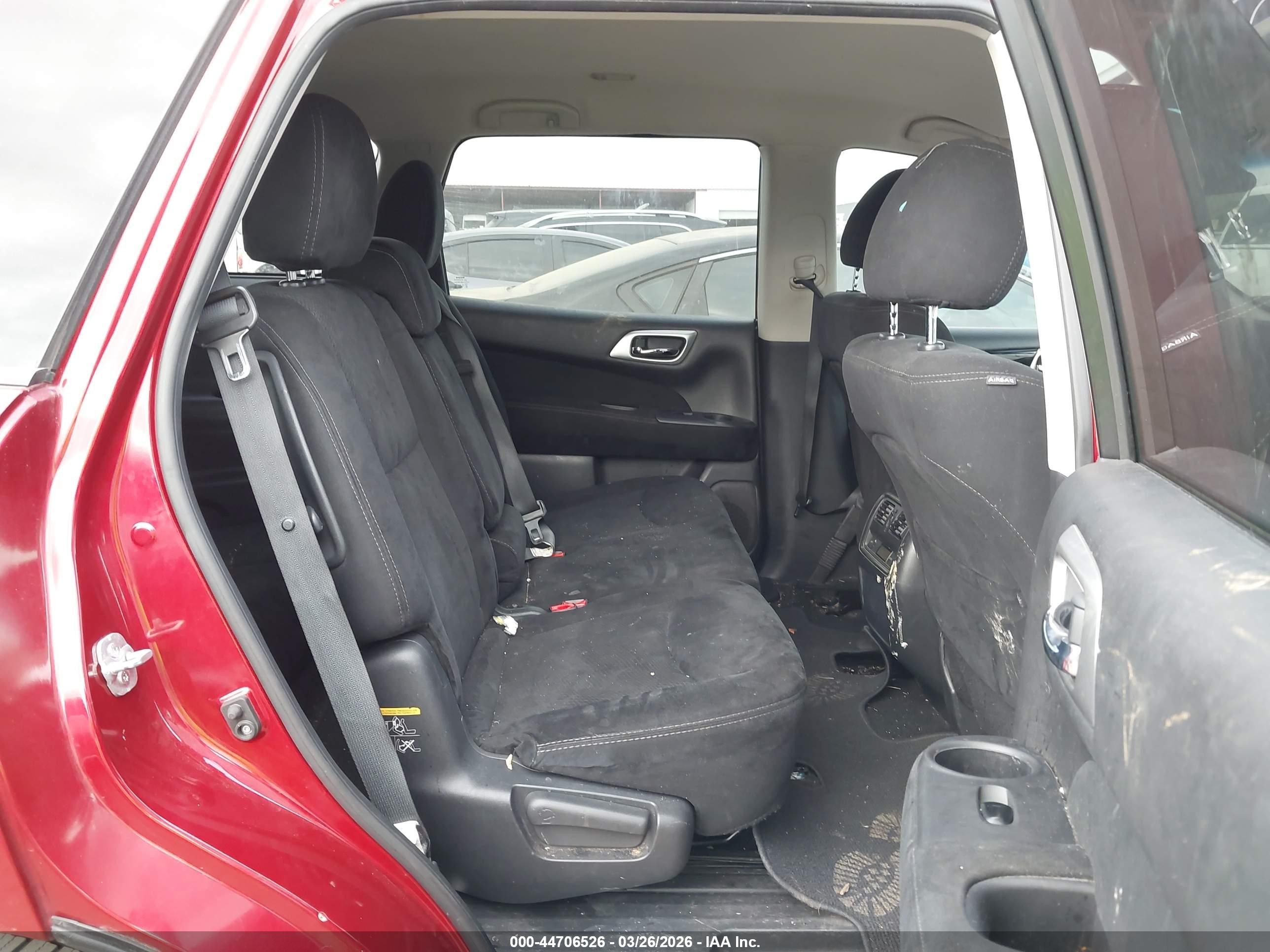 2015 Nissan Pathfinder Sv Red vin: 5N1AR2MN9FC720718