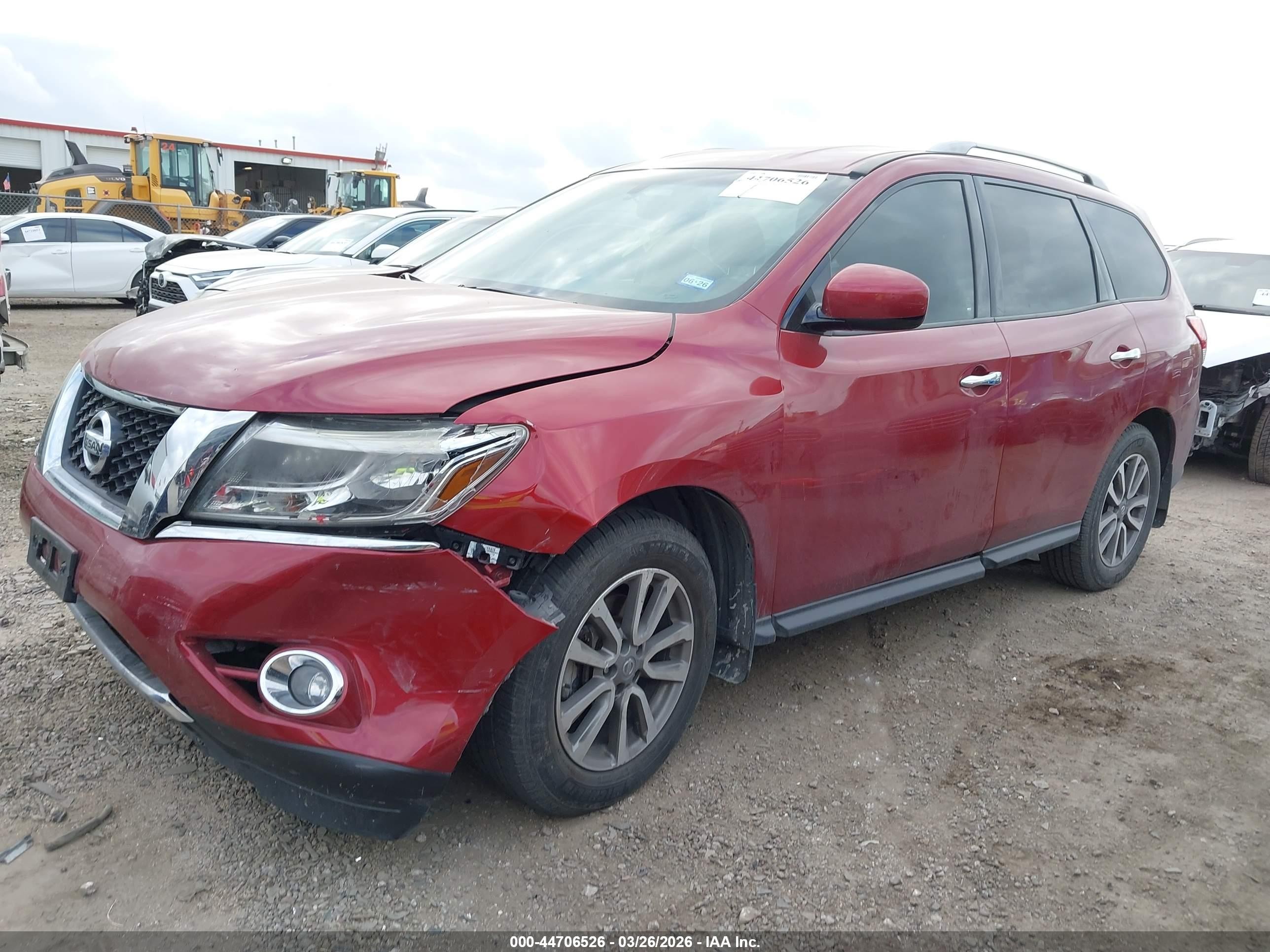 2015 Nissan Pathfinder Sv Red vin: 5N1AR2MN9FC720718