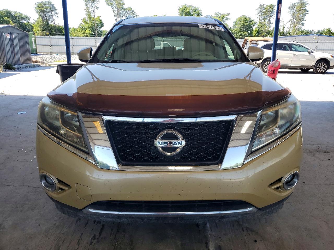 2013 Nissan Pathfinder S Beige vin: 5N1AR2MNXDC623329