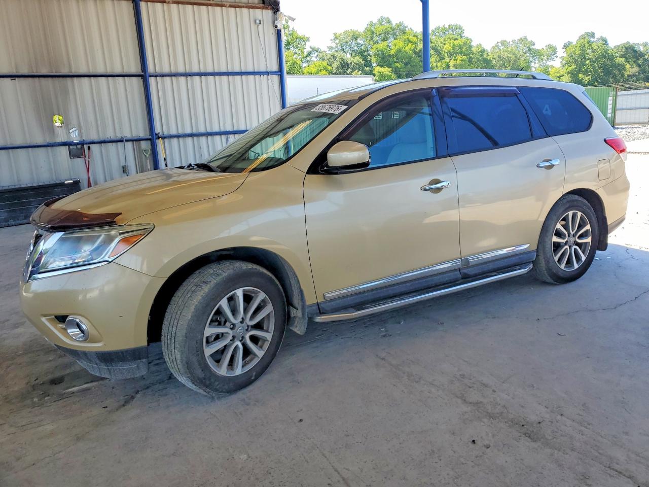 2013 Nissan Pathfinder S Beige vin: 5N1AR2MNXDC623329
