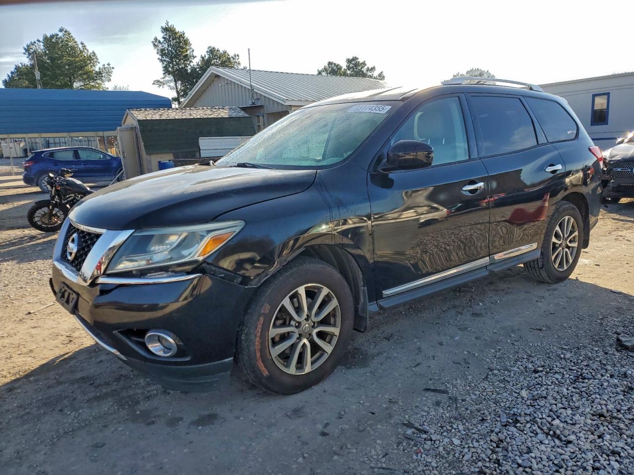 2013 Nissan Pathfinder S Black vin: 5N1AR2MNXDC644441