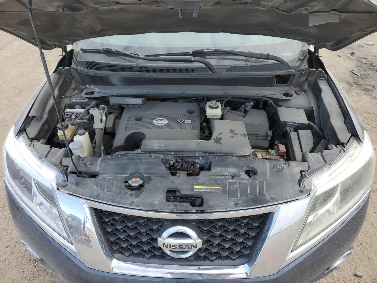 2013 Nissan Pathfinder S Gray vin: 5N1AR2MNXDC664608