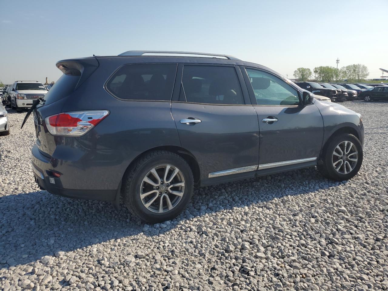 2013 Nissan Pathfinder S Gray vin: 5N1AR2MNXDC664608
