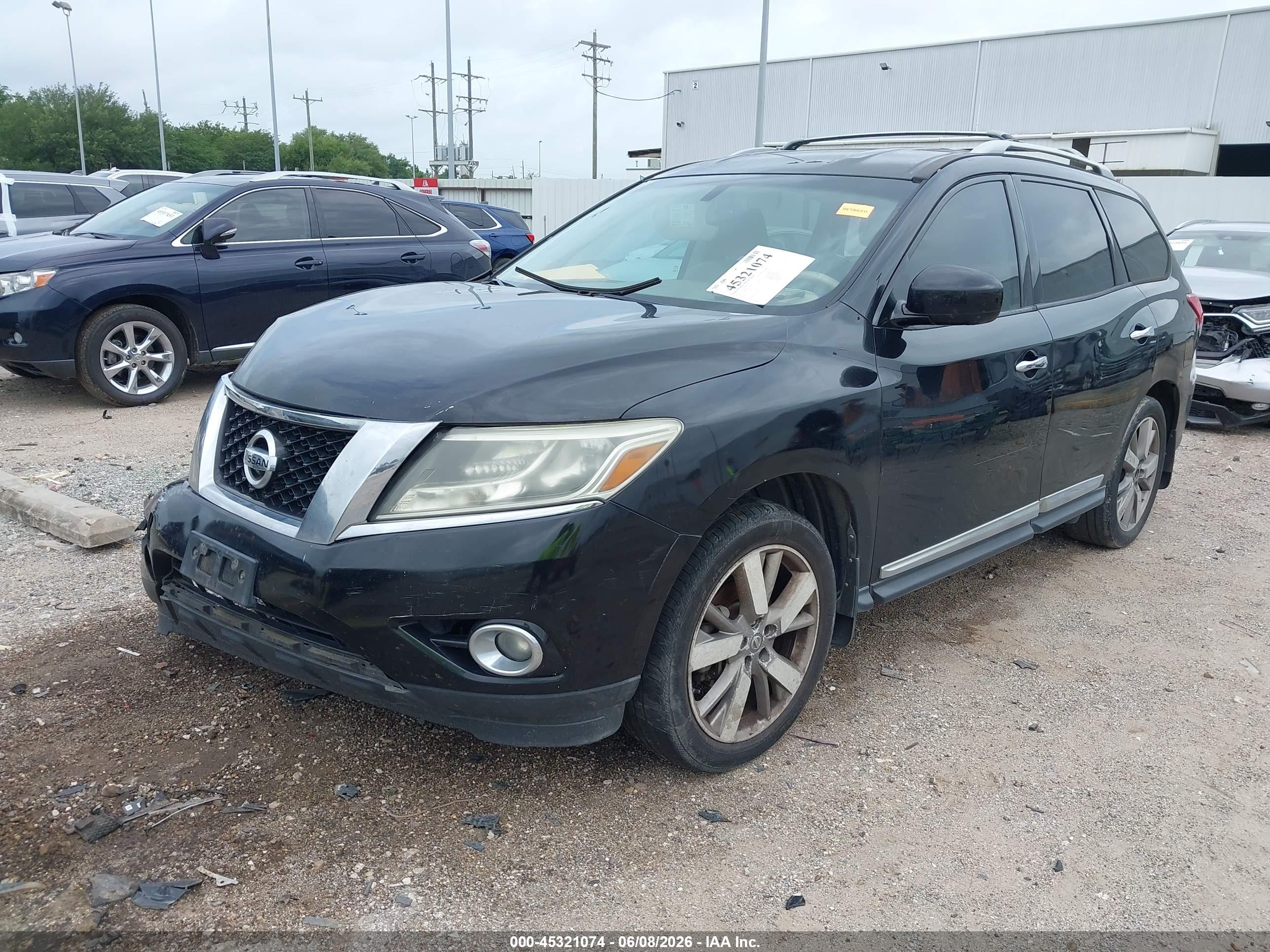 2013 Nissan Pathfinder Platinum Black vin: 5N1AR2MNXDC672353
