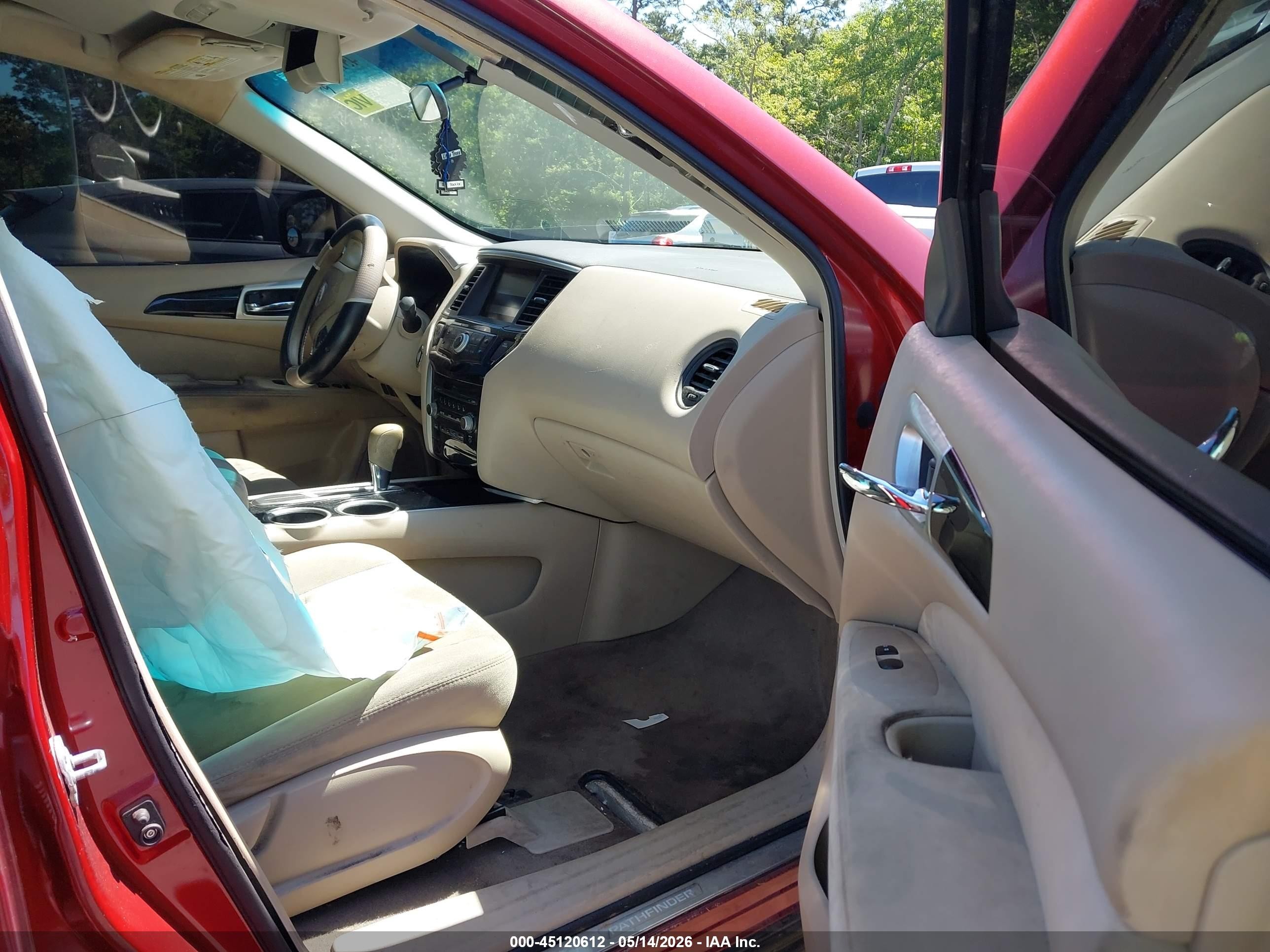 2013 Nissan Pathfinder S Red vin: 5N1AR2MNXDC674152