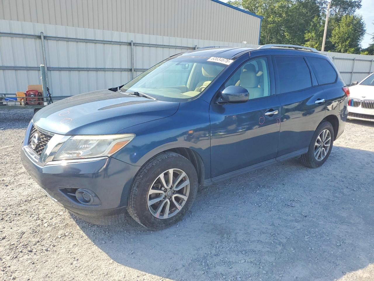 2013 Nissan Pathfinder S Blue vin: 5N1AR2MNXDC680498
