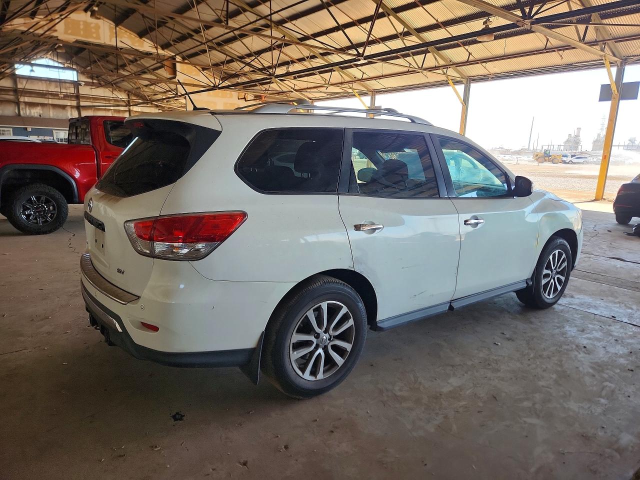 2013 Nissan Pathfinder S White vin: 5N1AR2MNXDC681277