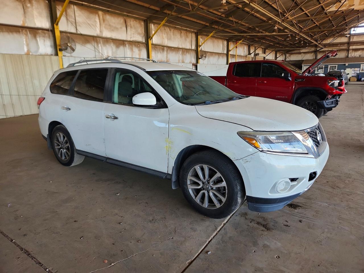 2013 Nissan Pathfinder S White vin: 5N1AR2MNXDC681277