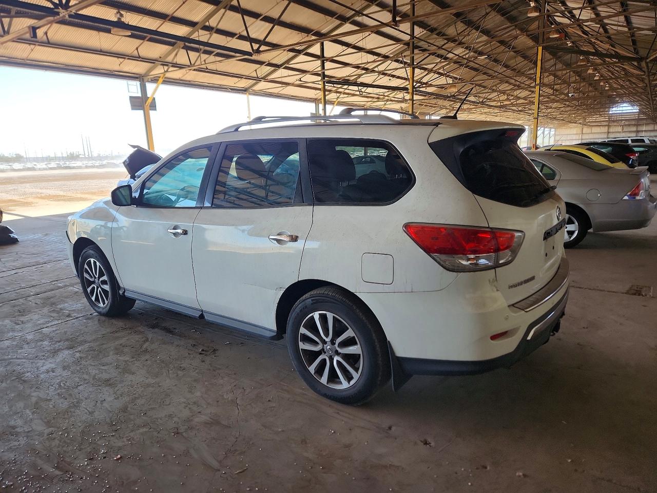 2013 Nissan Pathfinder S White vin: 5N1AR2MNXDC681277