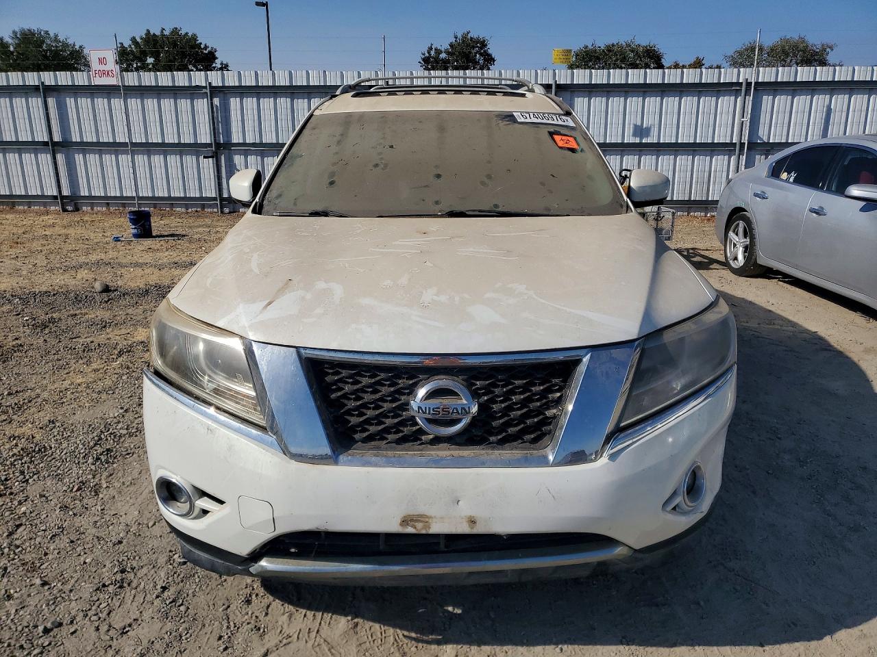 2013 Nissan Pathfinder S White vin: 5N1AR2MNXDC683515