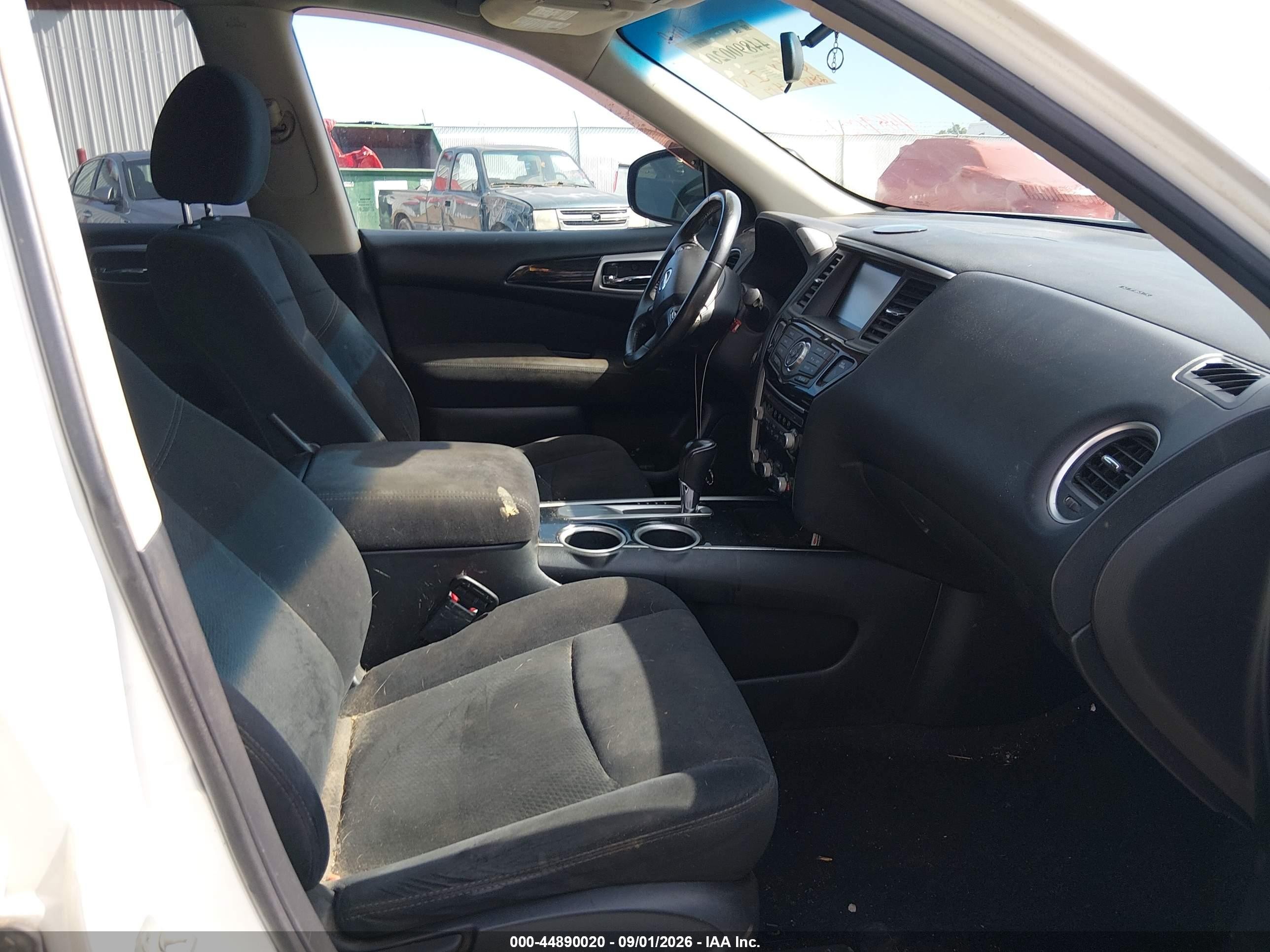 2013 Nissan Pathfinder Sv White vin: 5N1AR2MNXDC689993