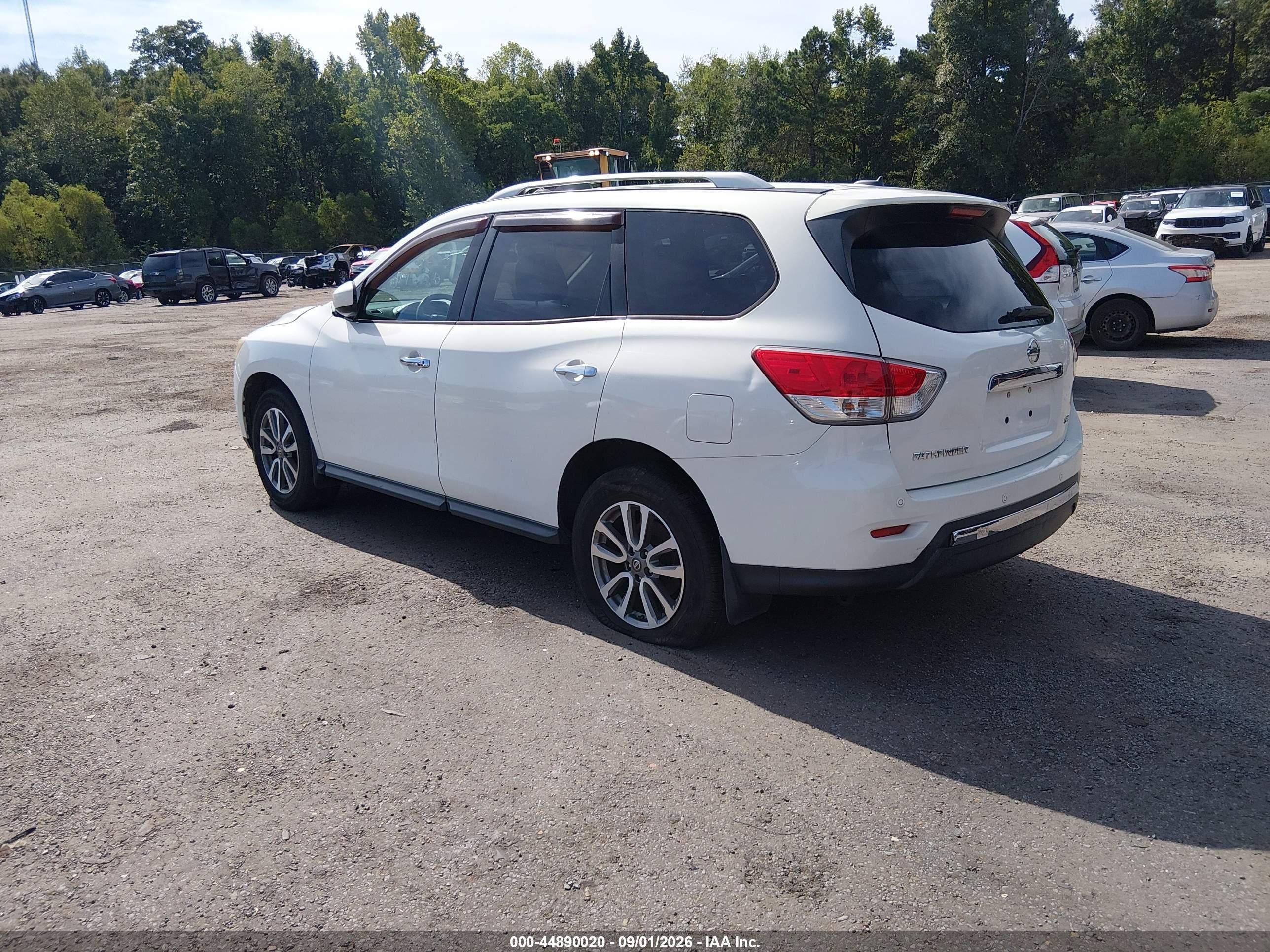 2013 Nissan Pathfinder Sv White vin: 5N1AR2MNXDC689993
