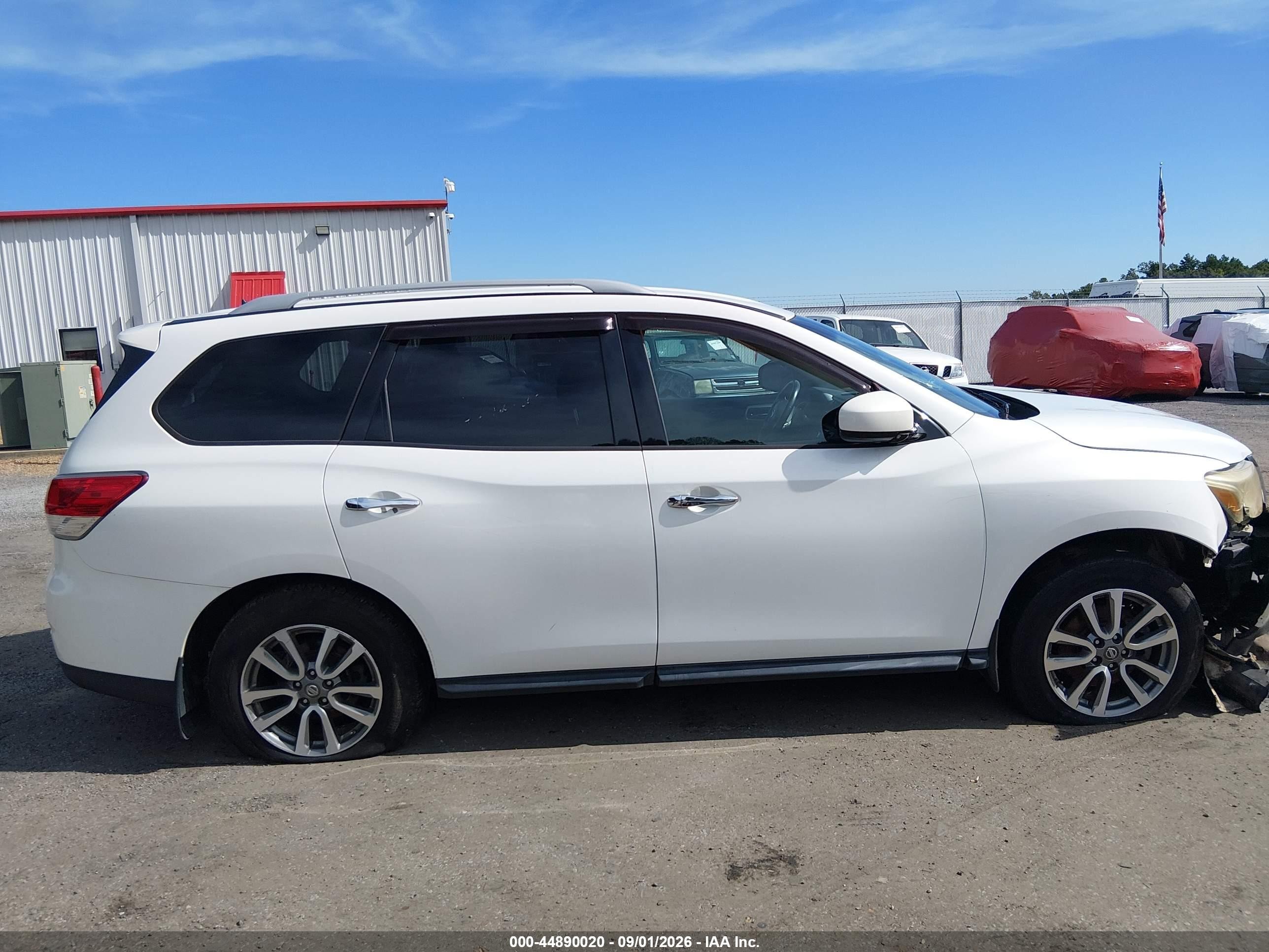 2013 Nissan Pathfinder Sv White vin: 5N1AR2MNXDC689993