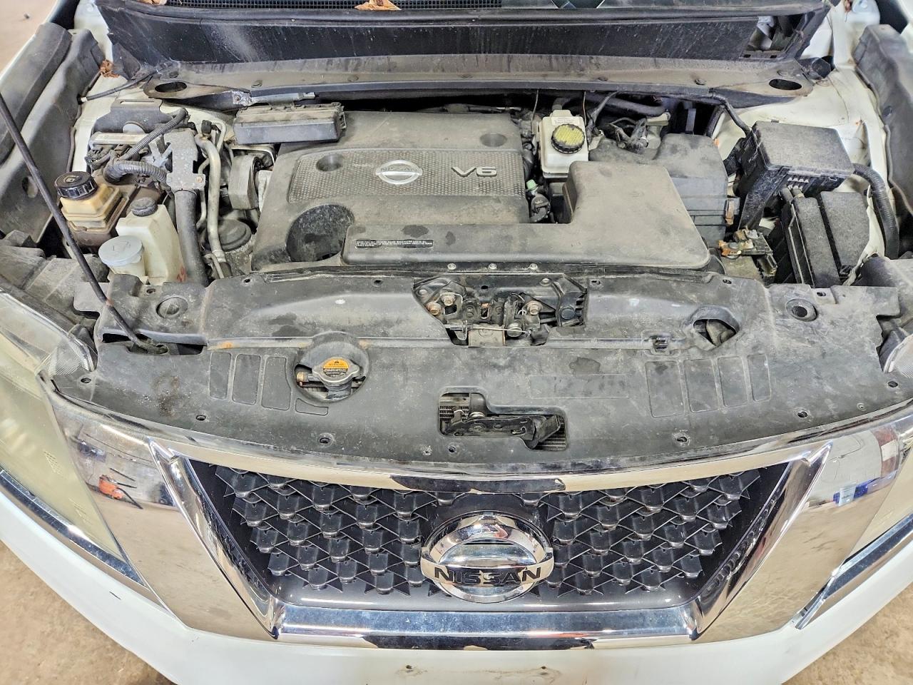 2014 Nissan Pathfinder S Белый vin: 5N1AR2MNXEC601347