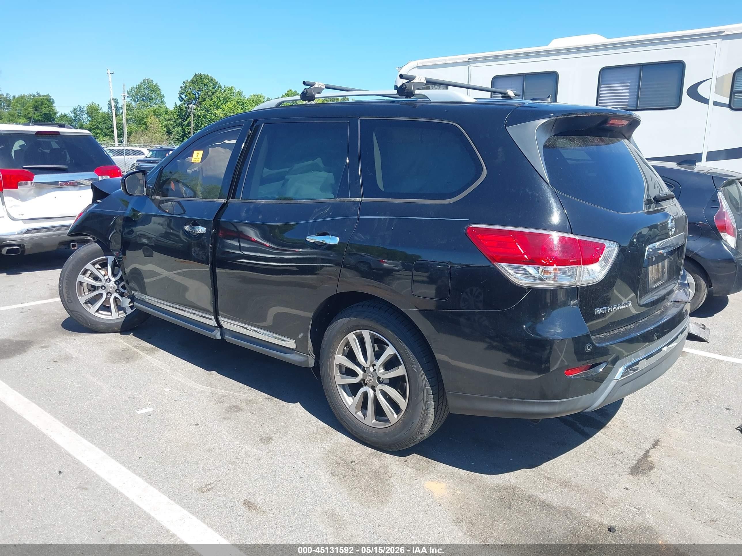 2014 Nissan Pathfinder Sl Black vin: 5N1AR2MNXEC617080